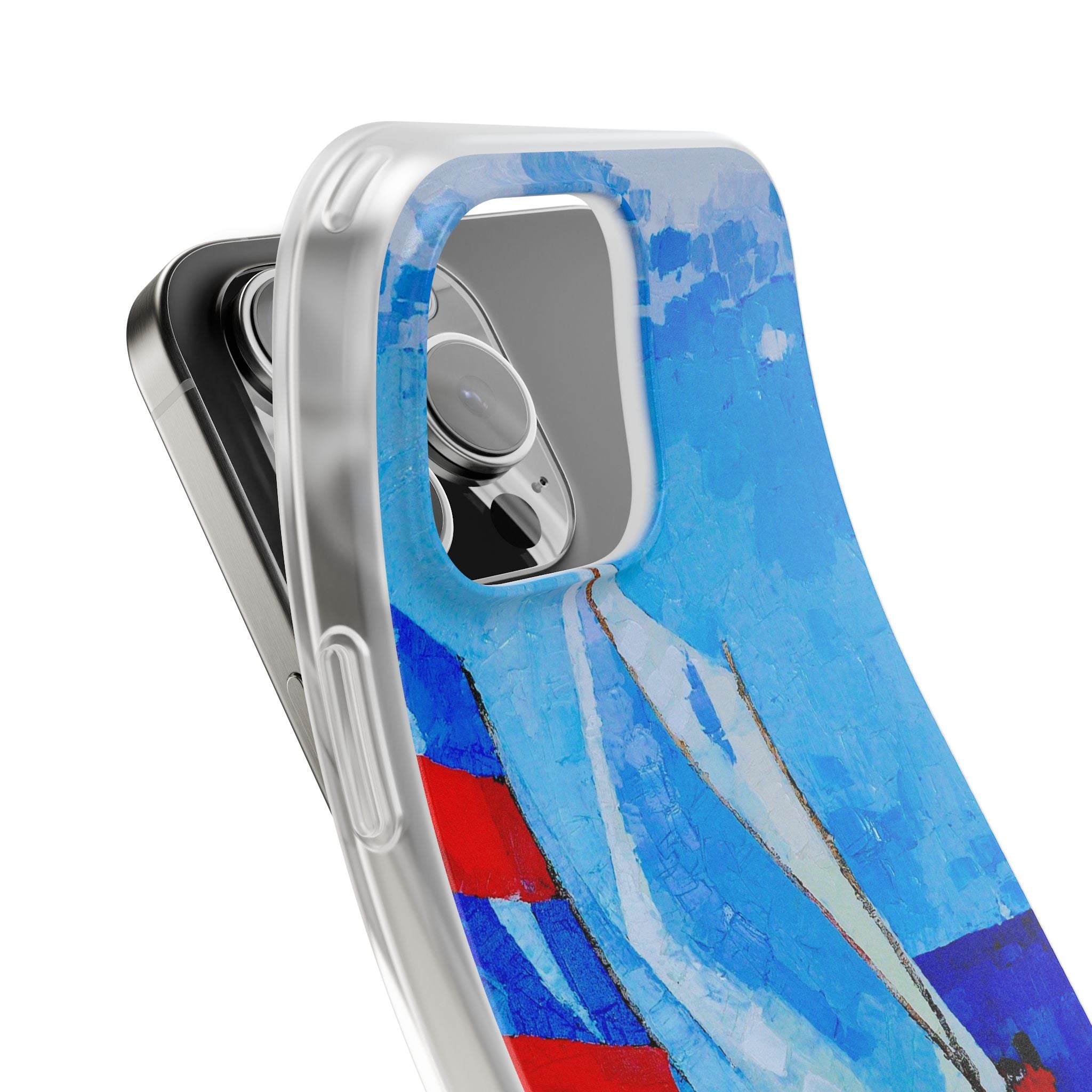 Phone Case Lisa Herrera art print workboat Sailboats   –  Artistic Flexi Case