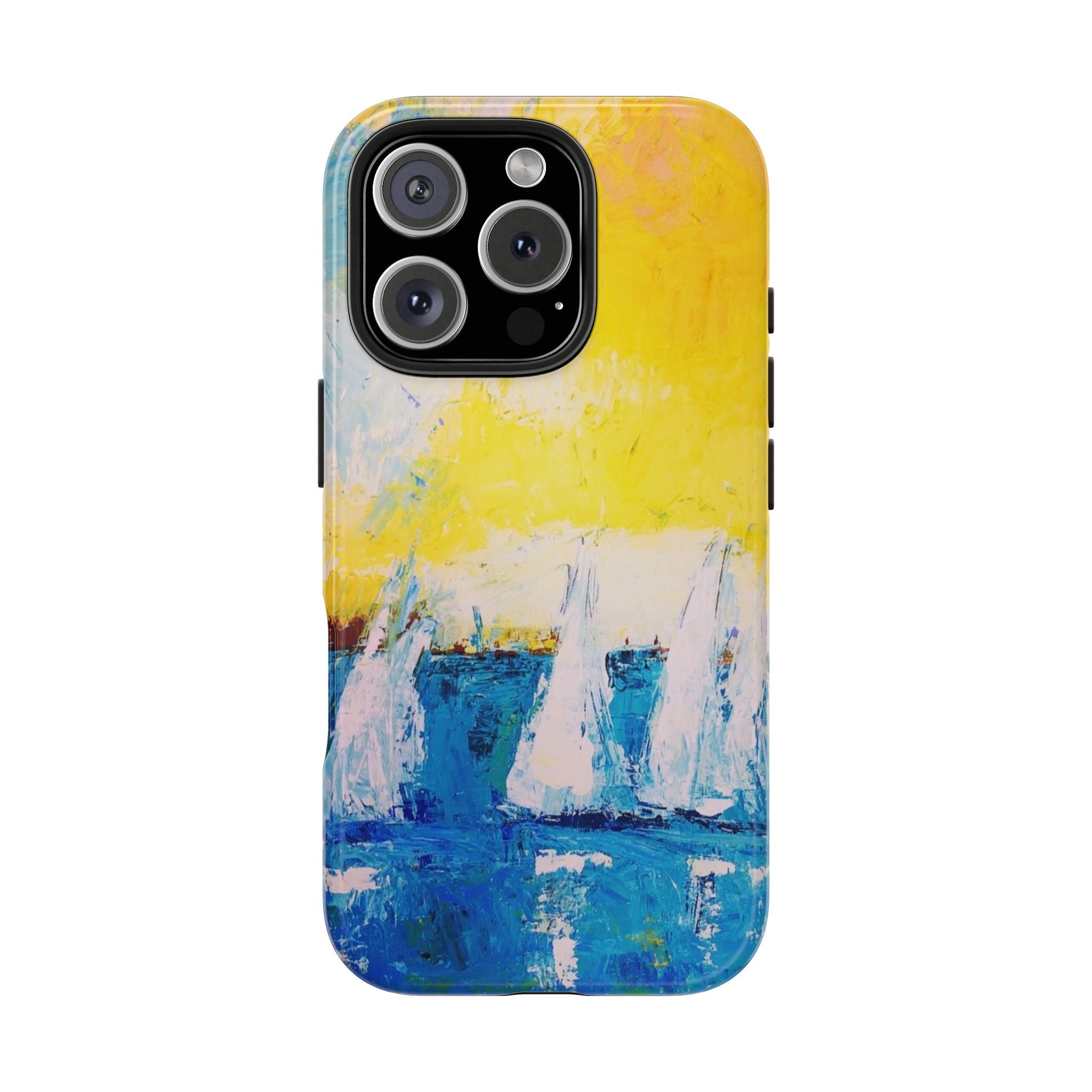 Phone Case Sailboat Painting   — Nautical Abstract Art Tough iPhone Case