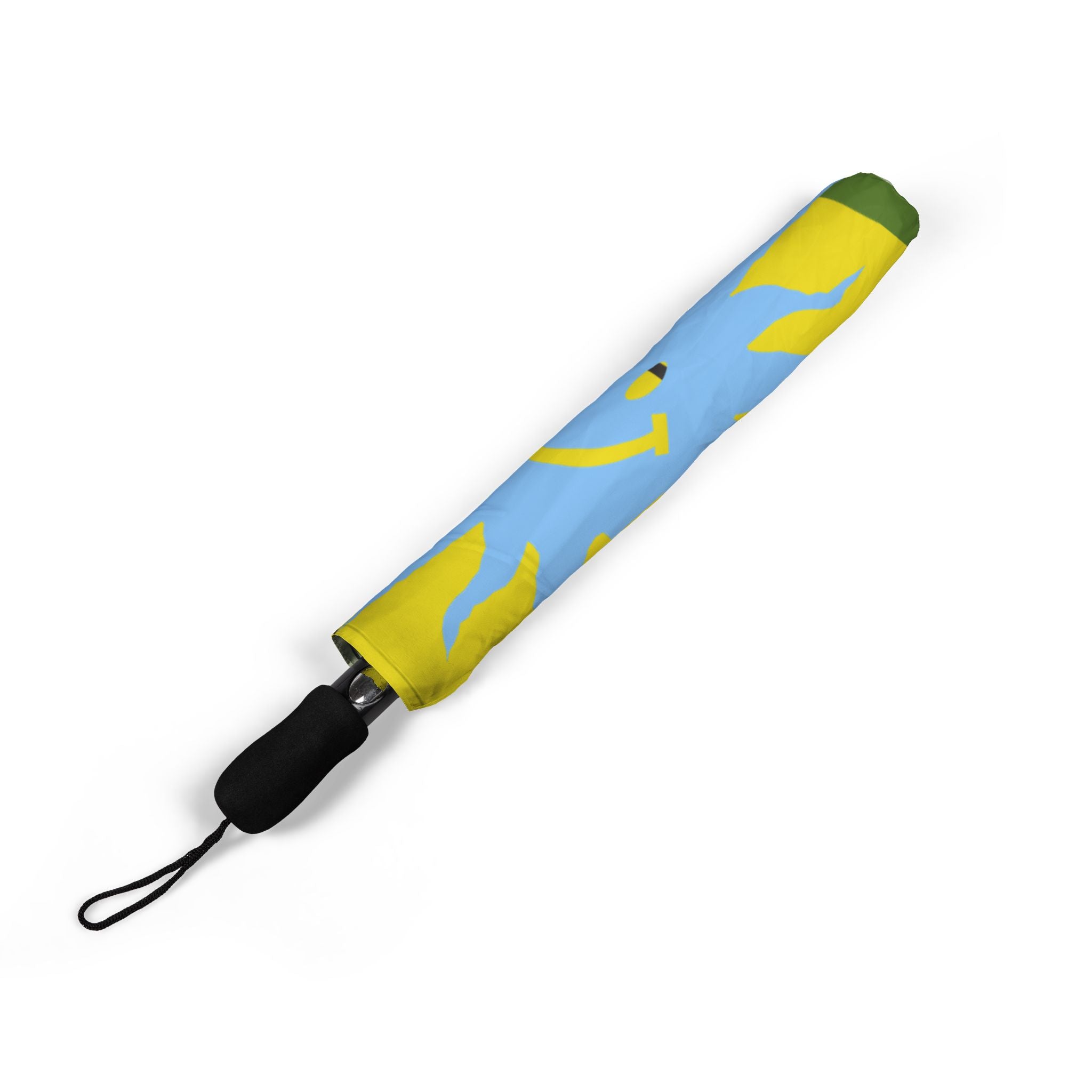 Umbrella Grenada Abstract Art Foldable  – Colorful Semi-Automatic Rain Shield