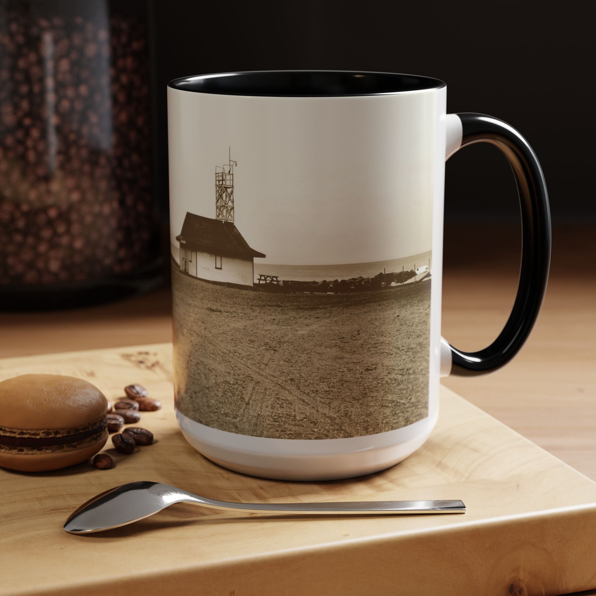 Coffee Mug Sepia photo Leuty stn The Beaches  (11, 15oz)