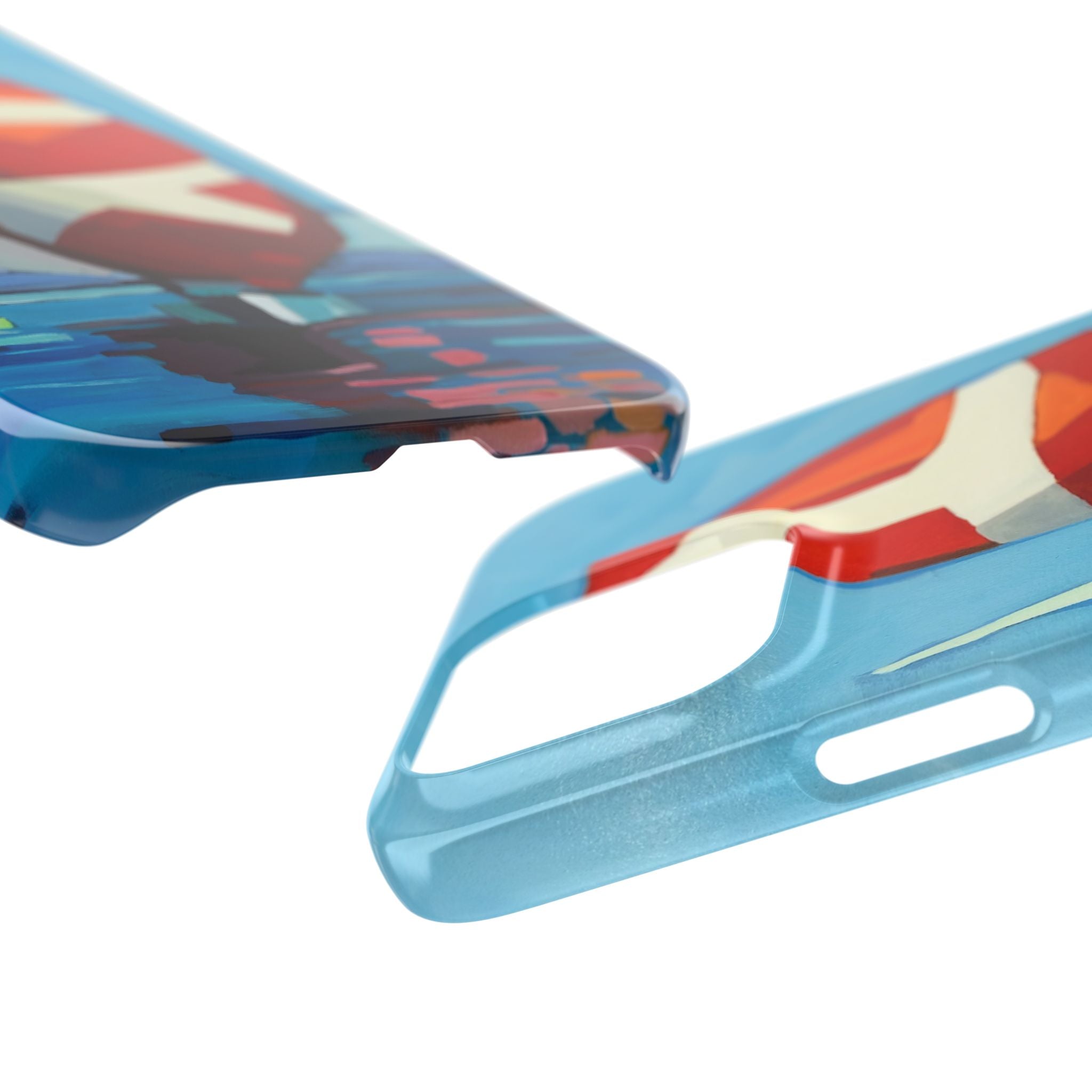 phone case lisa herrera art Sailboat Reflection Slim Case — Colorful Nautical Phone Case