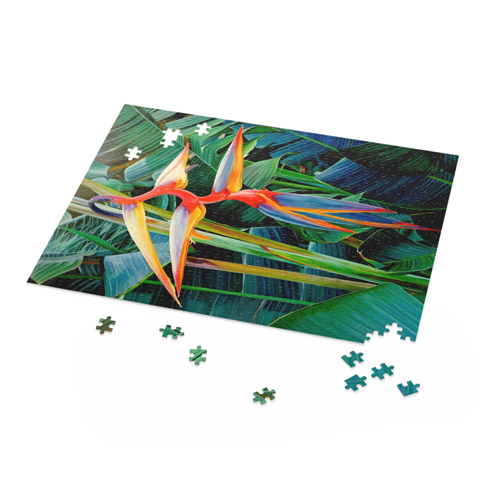 Puzzle Halyconia Jigsaw Puzzle — Tropical Floral 120/252/500-Piece