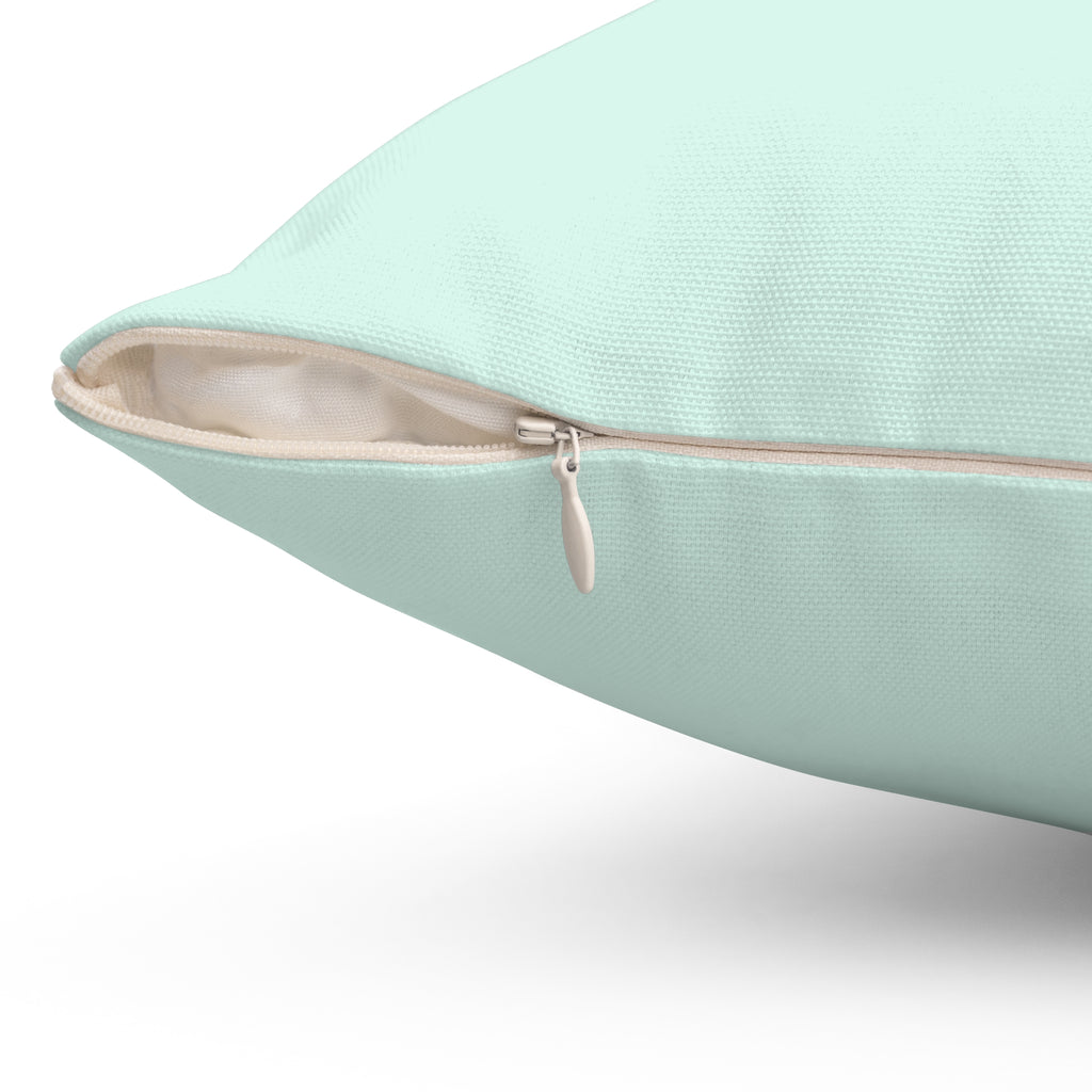 Throw Pillow Sea Turtle  - Aqua Coastal Decorative Cushion
