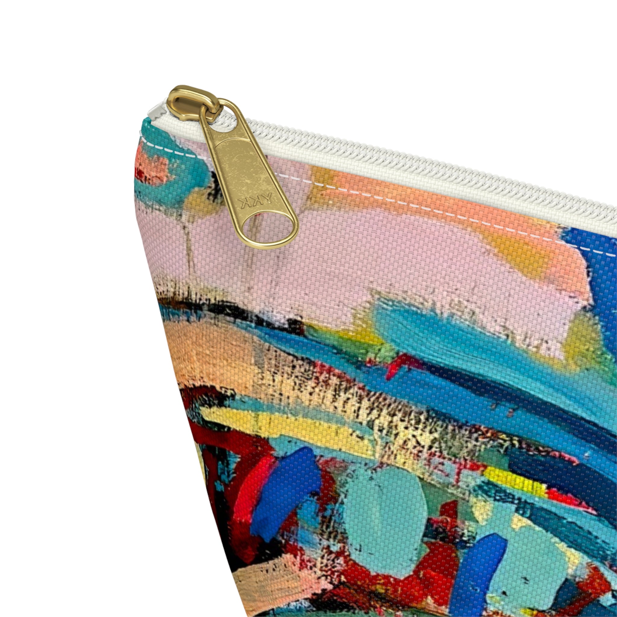 Bag Accessory Pouch Lisa Herrera art print— Colorful Coastal Canvas Makeup Bag