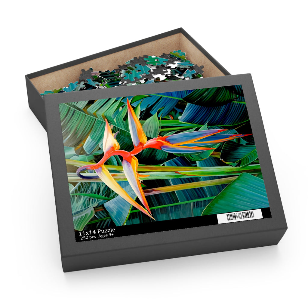 Puzzle Halyconia Jigsaw Puzzle — Tropical Floral 120/252/500-Piece