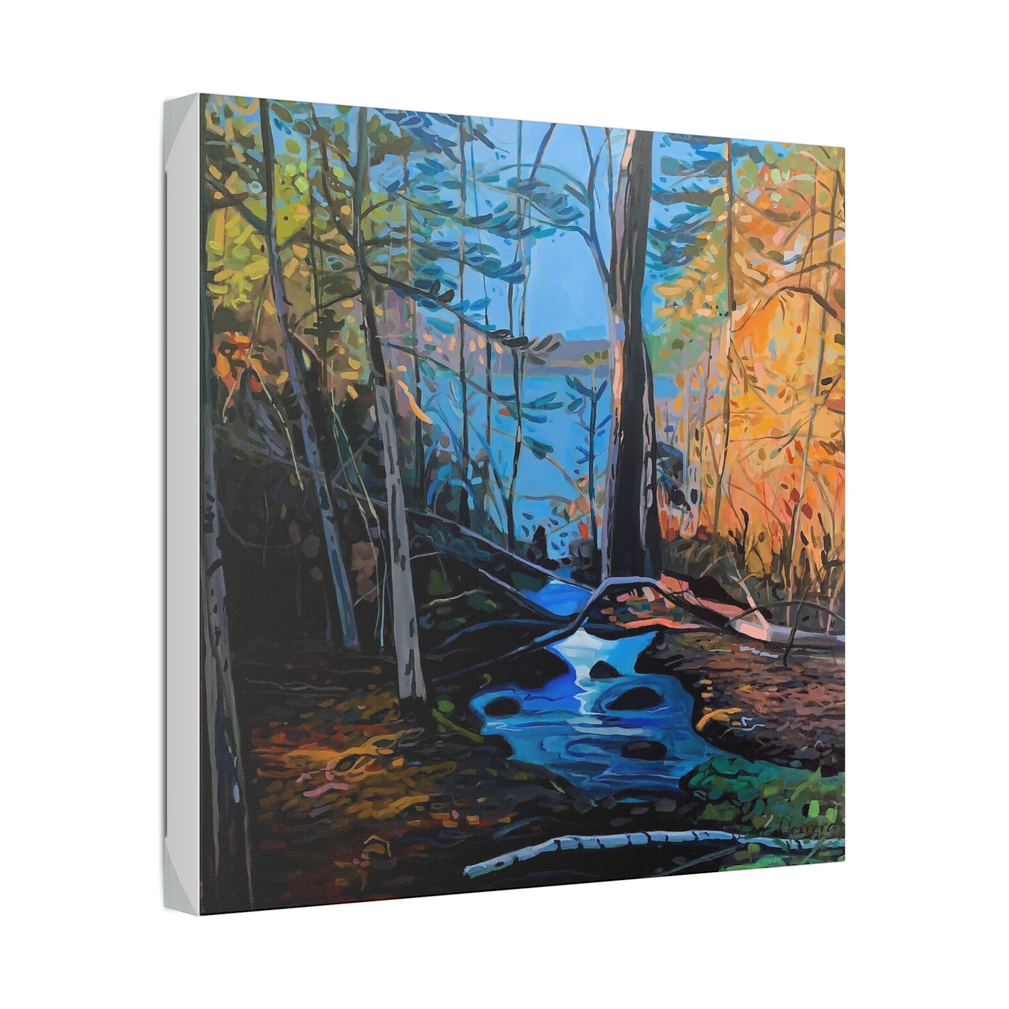 Canvas Print Lisa Herrera Art Northern Forest Stream Canvas