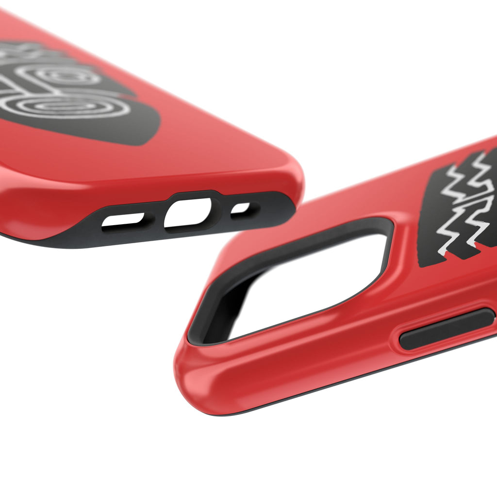 Phone Case Tiki Mask Impact-Resistant Phone Case — Bold Red Protective Cover