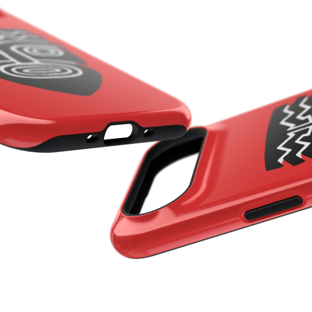 Phone Case Tiki Mask Impact-Resistant Phone Case — Bold Red Protective Cover
