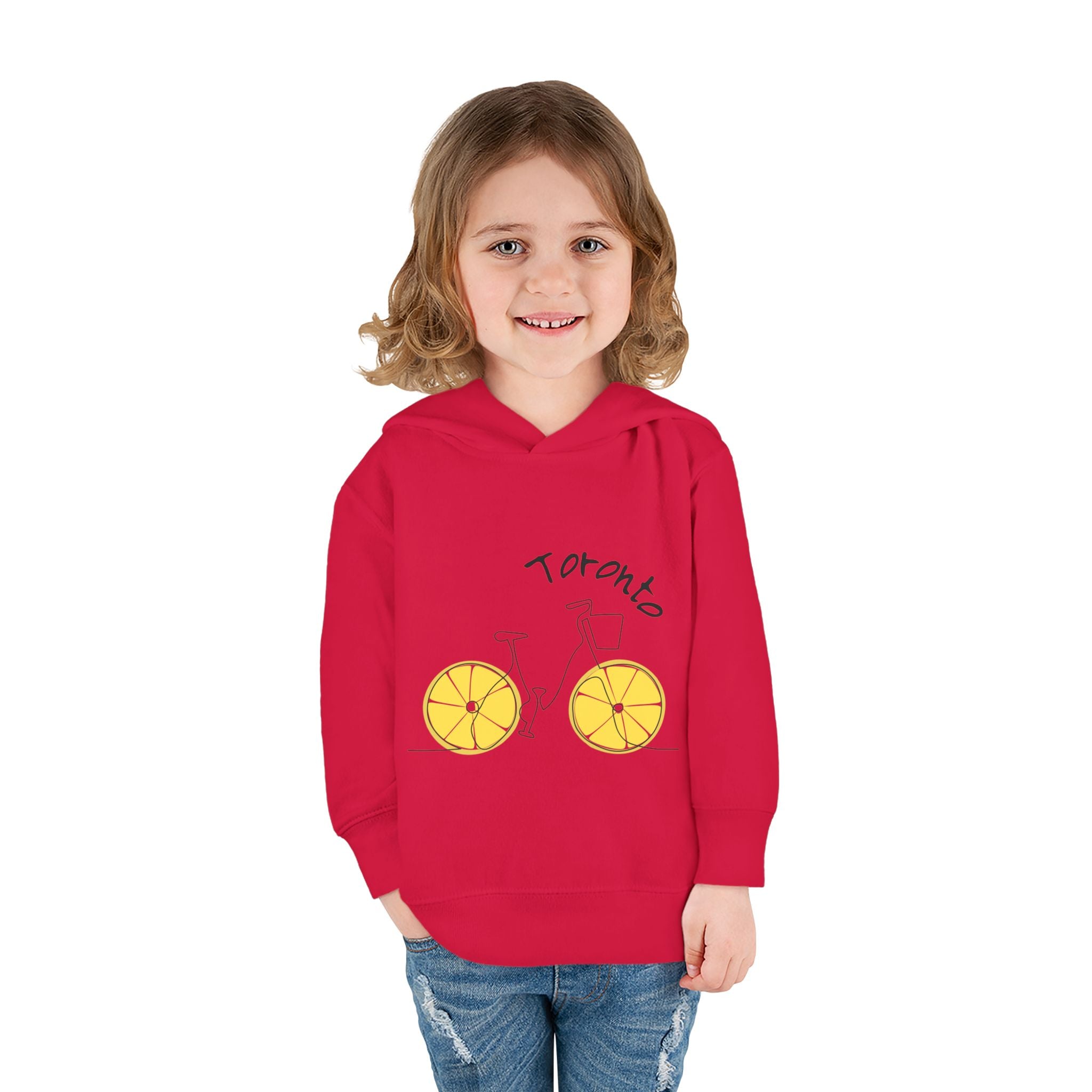 Toddler Hoodie Toronto Red — Toronto Bicycle Pullover