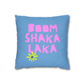 Thow Pillowcase Blue Spiral Decorative Pillowcase — Coastal Sunburst Square Throw Pillow Cover