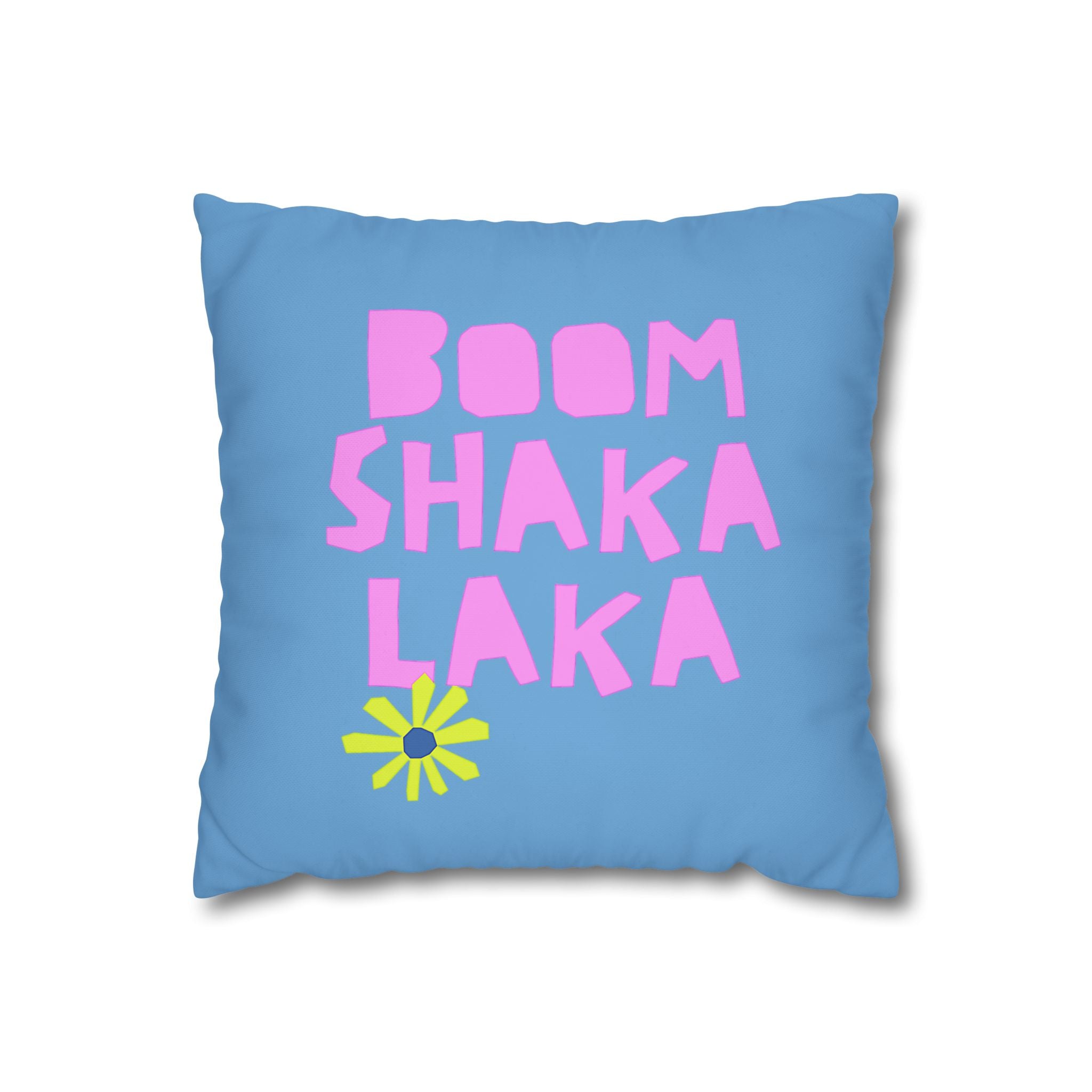 Thow Pillowcase Blue Spiral Decorative Pillowcase — Coastal Sunburst Square Throw Pillow Cover