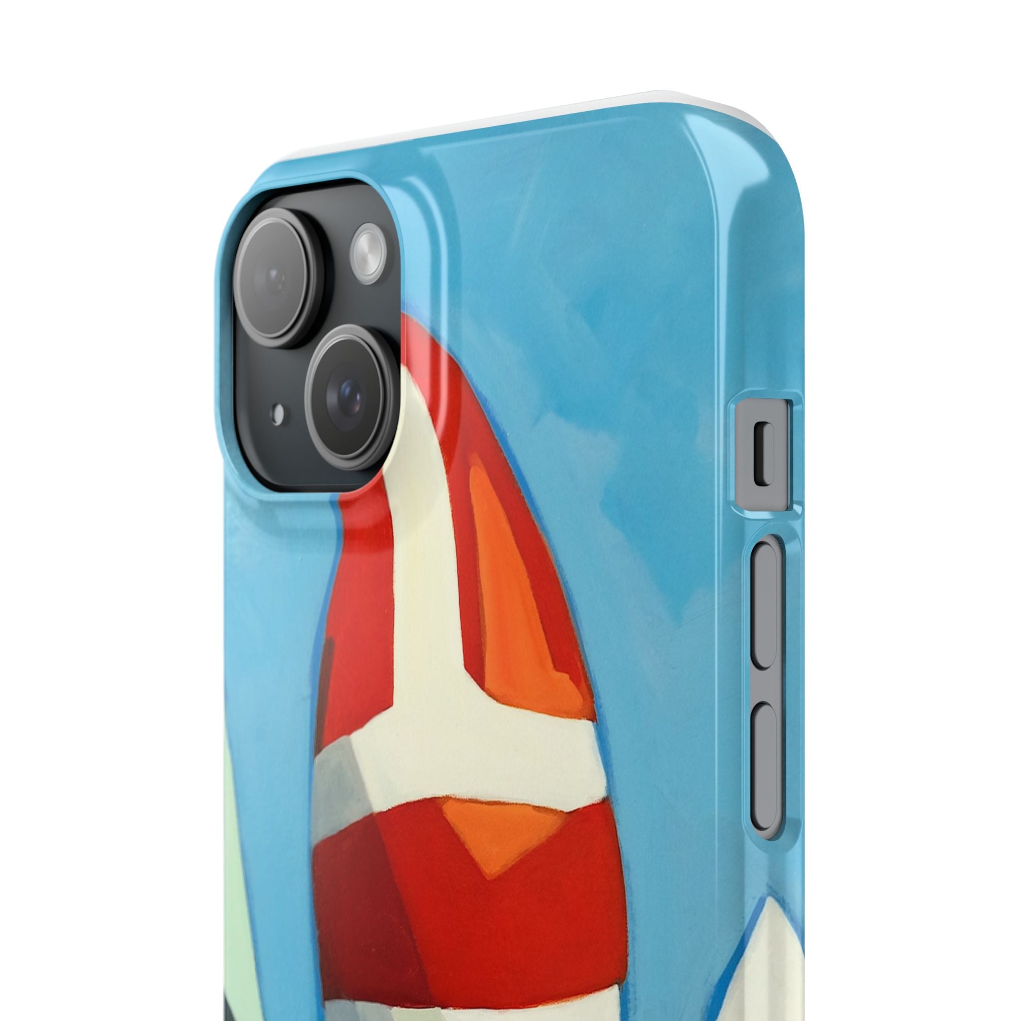 Phone case Lisa Herrera art Sailboats Slim Case — Colorful Nautical Phone Case
