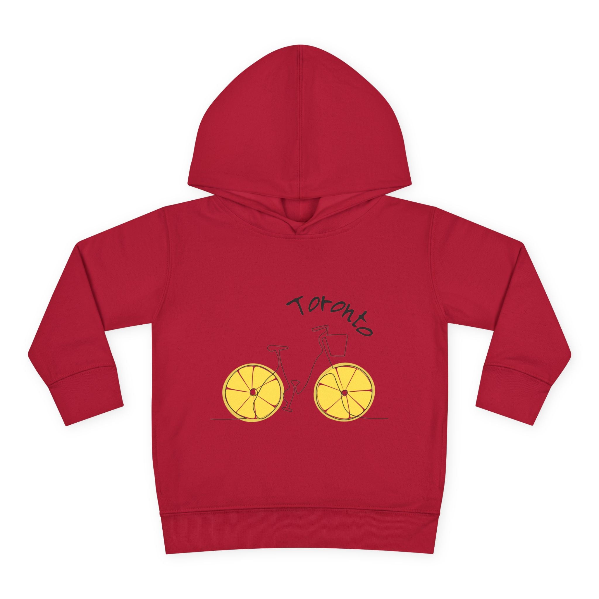 Toddler Hoodie Toronto Red — Toronto Bicycle Pullover