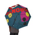Umbrella Toronto Abstract Art Foldable  – Colorful Semi-Automatic Rain Shield