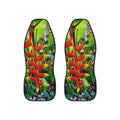 Car Seat Covers - Tropical Haliconia Vibrant Botanical Protectors