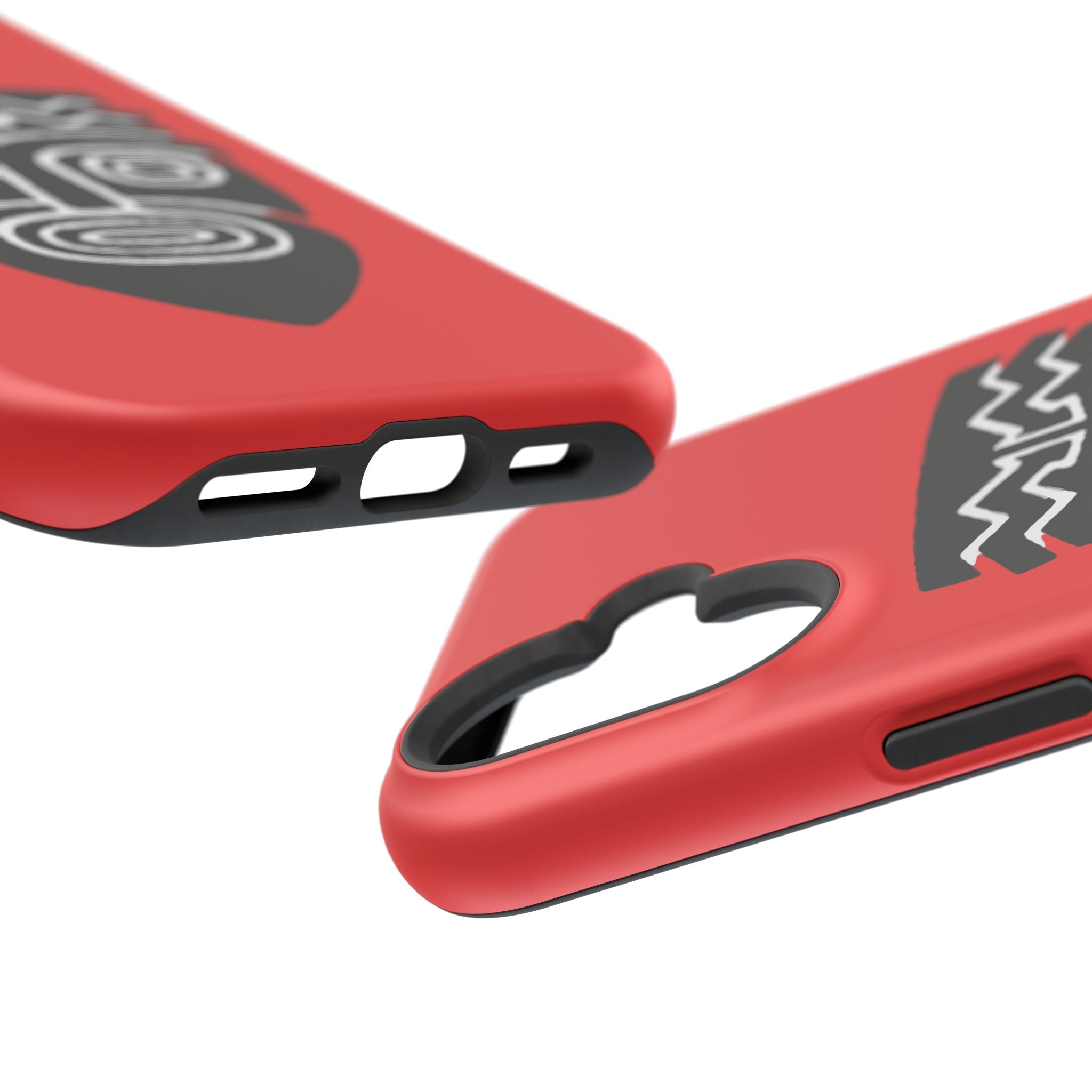 Phone Case Tiki Mask Impact-Resistant Phone Case — Bold Red Protective Cover