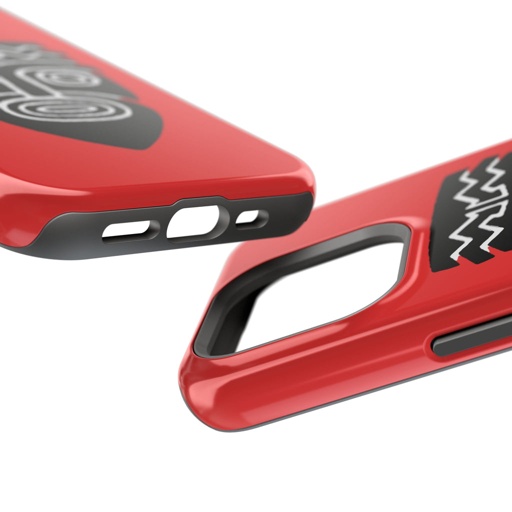 Phone Case Tiki Mask Impact-Resistant Phone Case — Bold Red Protective Cover