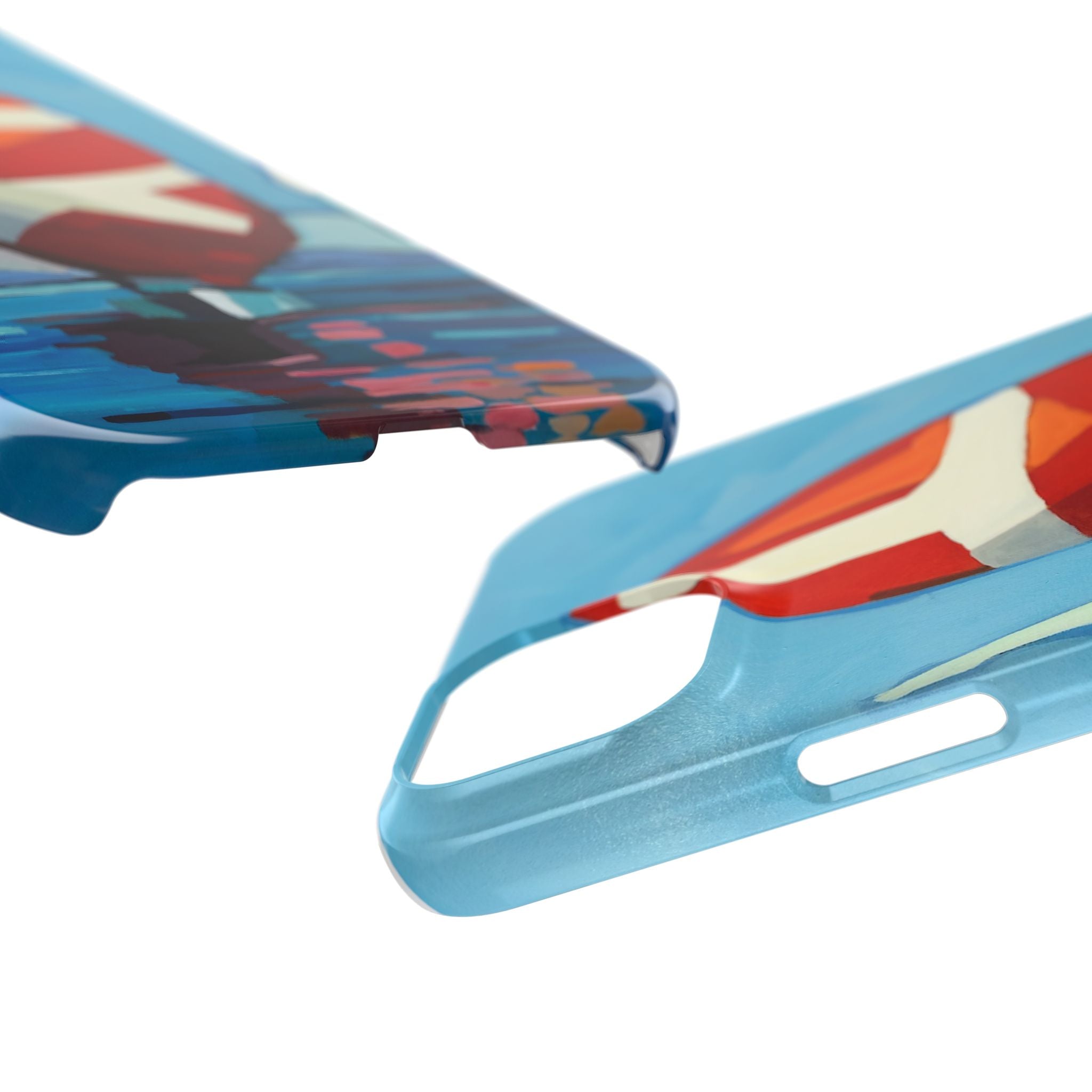 Phone case Lisa Herrera art Sailboats Slim Case — Colorful Nautical Phone Case