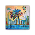 Canvas Print Lisa Herrera Art Tropical Palm Canvas Print – Colorful Abstract Beach Wall Art (Satin Stretched)