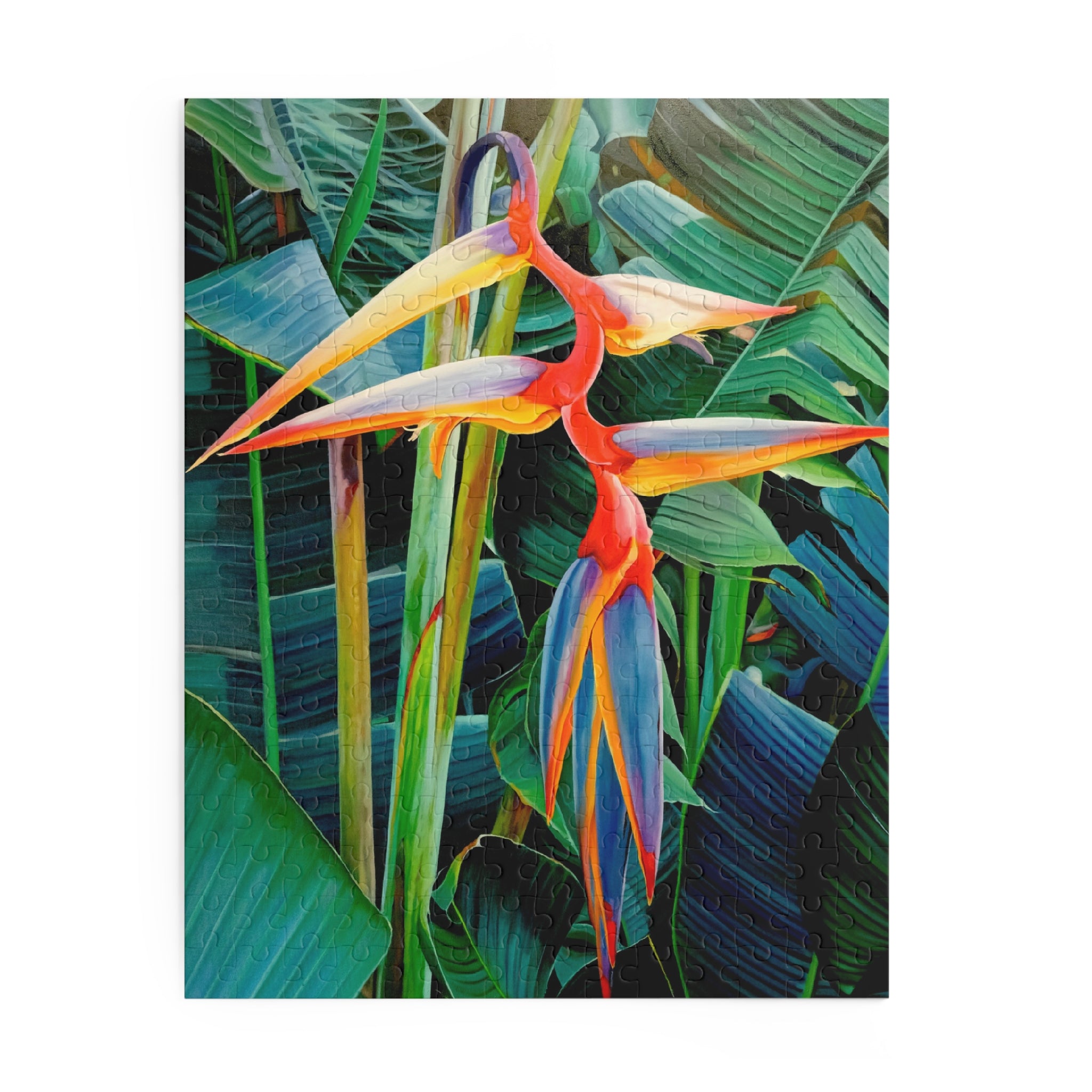 Puzzle Lisa Herrera art Print Halyconia Jigsaw Puzzle — Tropical Floral 120/252/500-Piece
