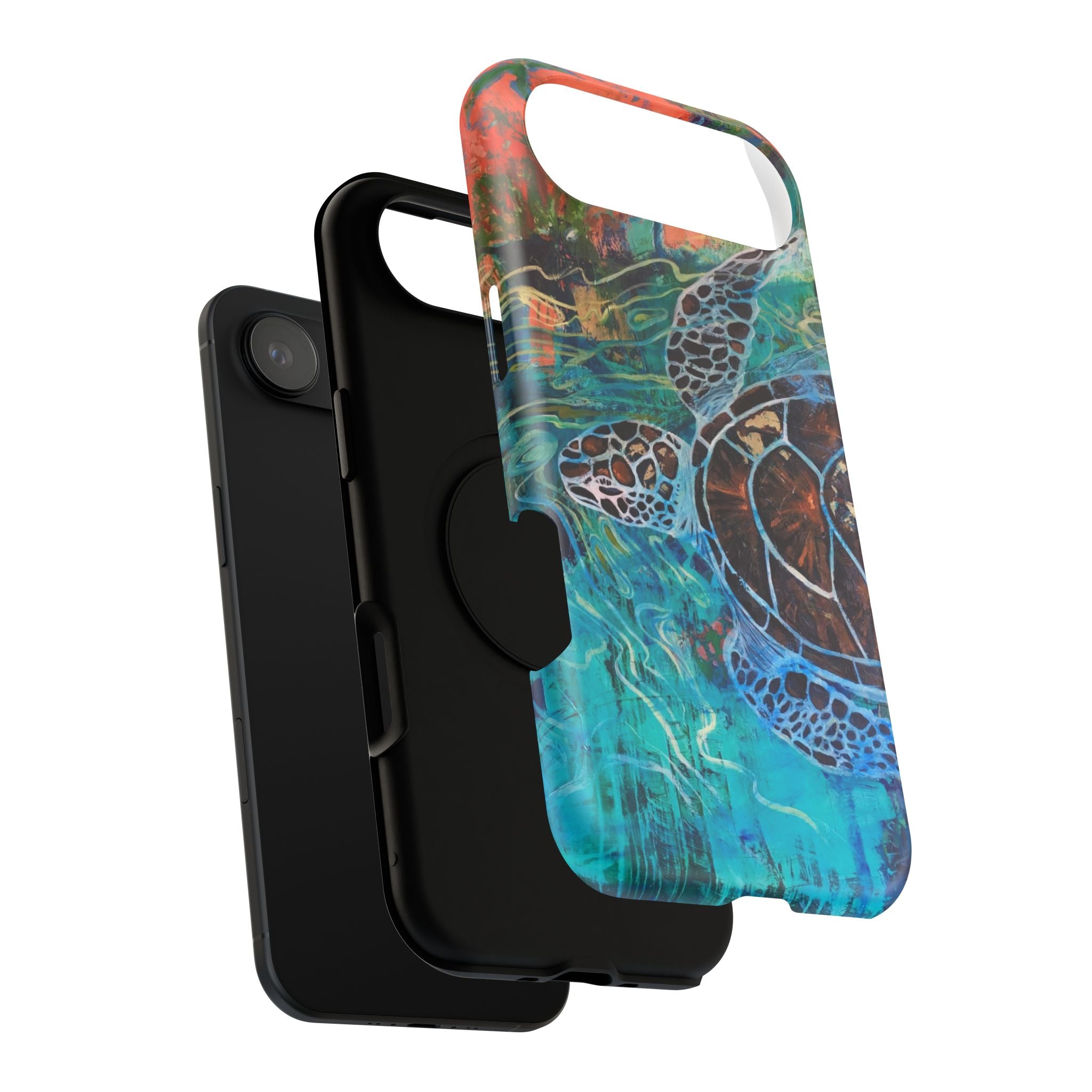Phone Case Lisa Herrera art print Sea Turtle  — Protective Impact-Resistant Ocean Design