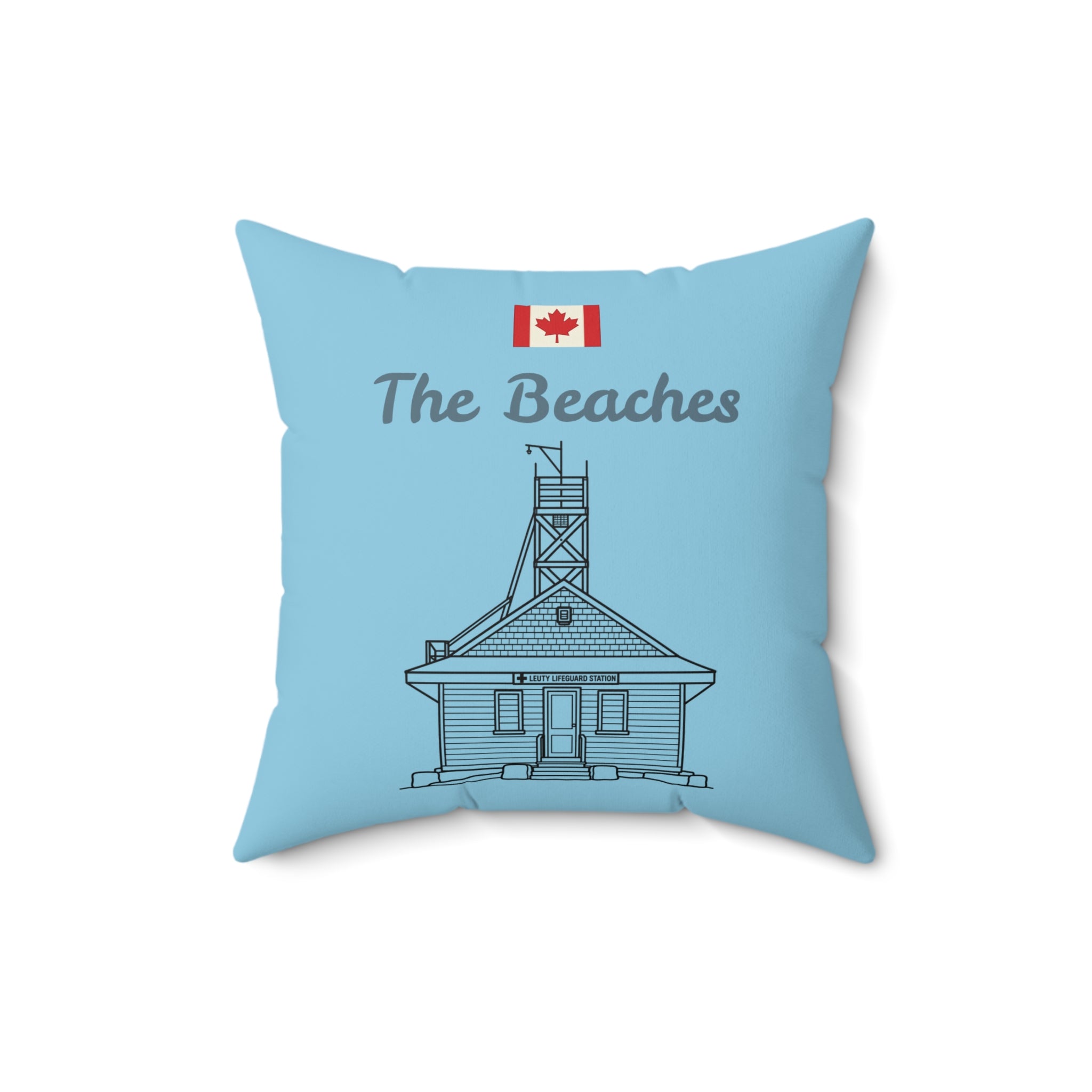 Throw Pillow The Beaches Canada Leuty stn Pillow — Spun Polyester Square Decorative Throw Pillow