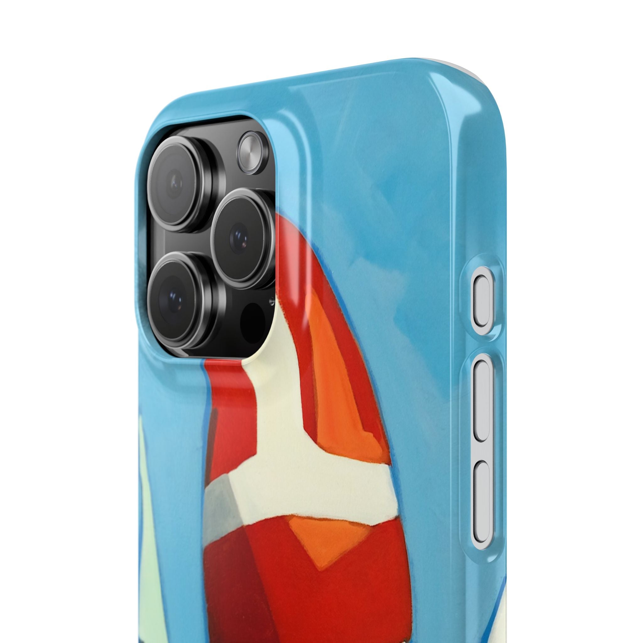 phone case lisa herrera art Sailboat Reflection Slim Case — Colorful Nautical Phone Case