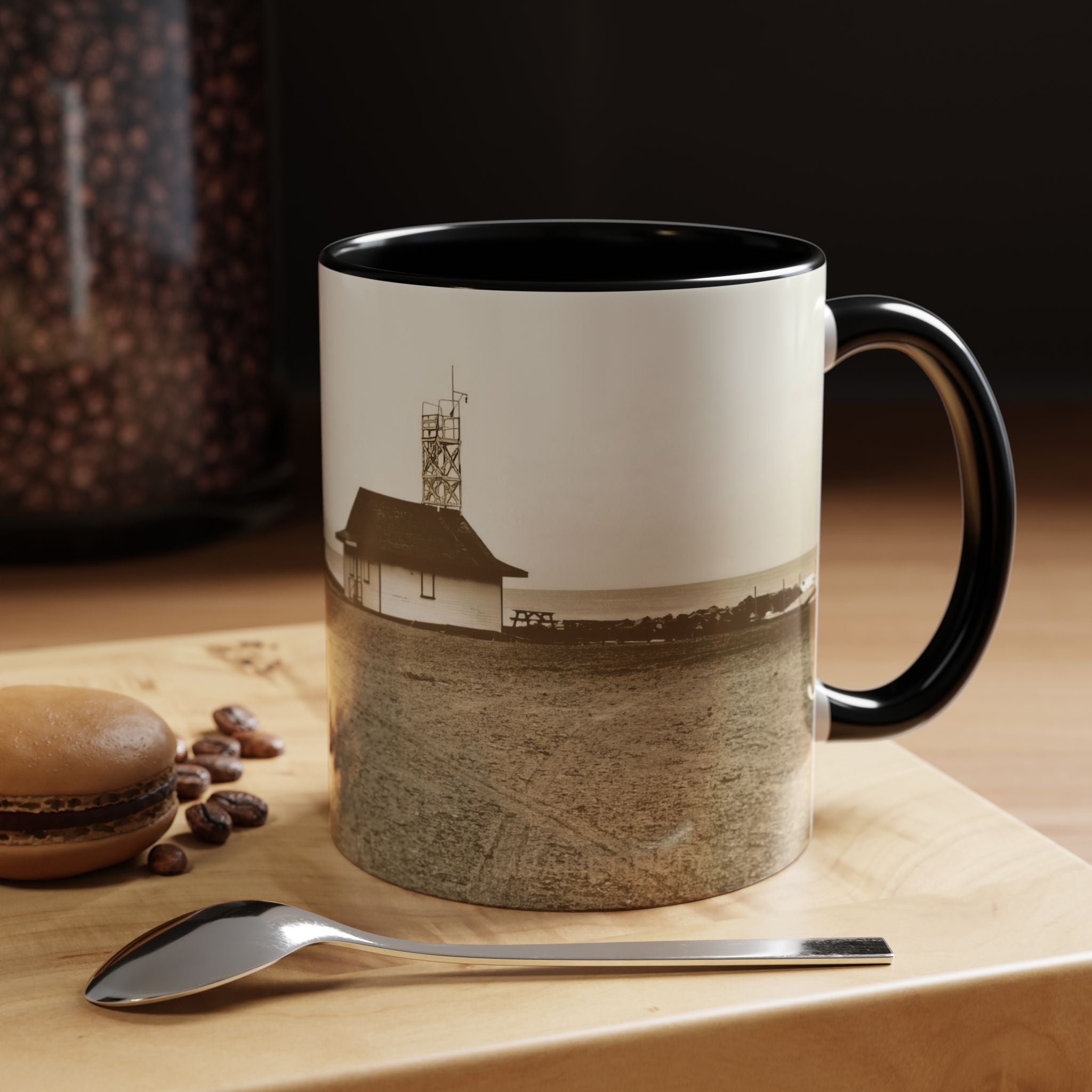 Coffee Mug Sepia photo Leuty stn The Beaches  (11, 15oz)