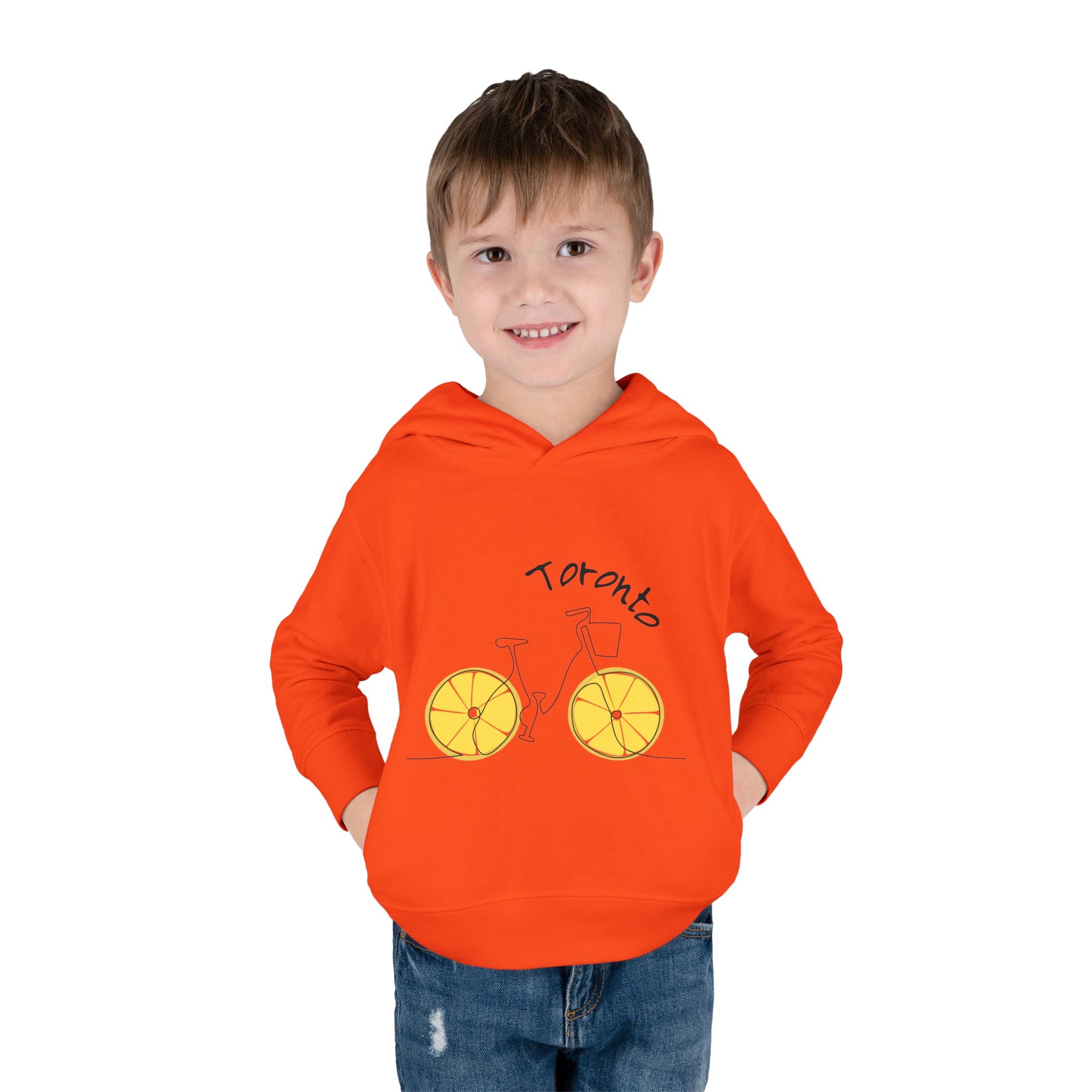Toddler Hoodie Toronto Red — Toronto Bicycle Pullover