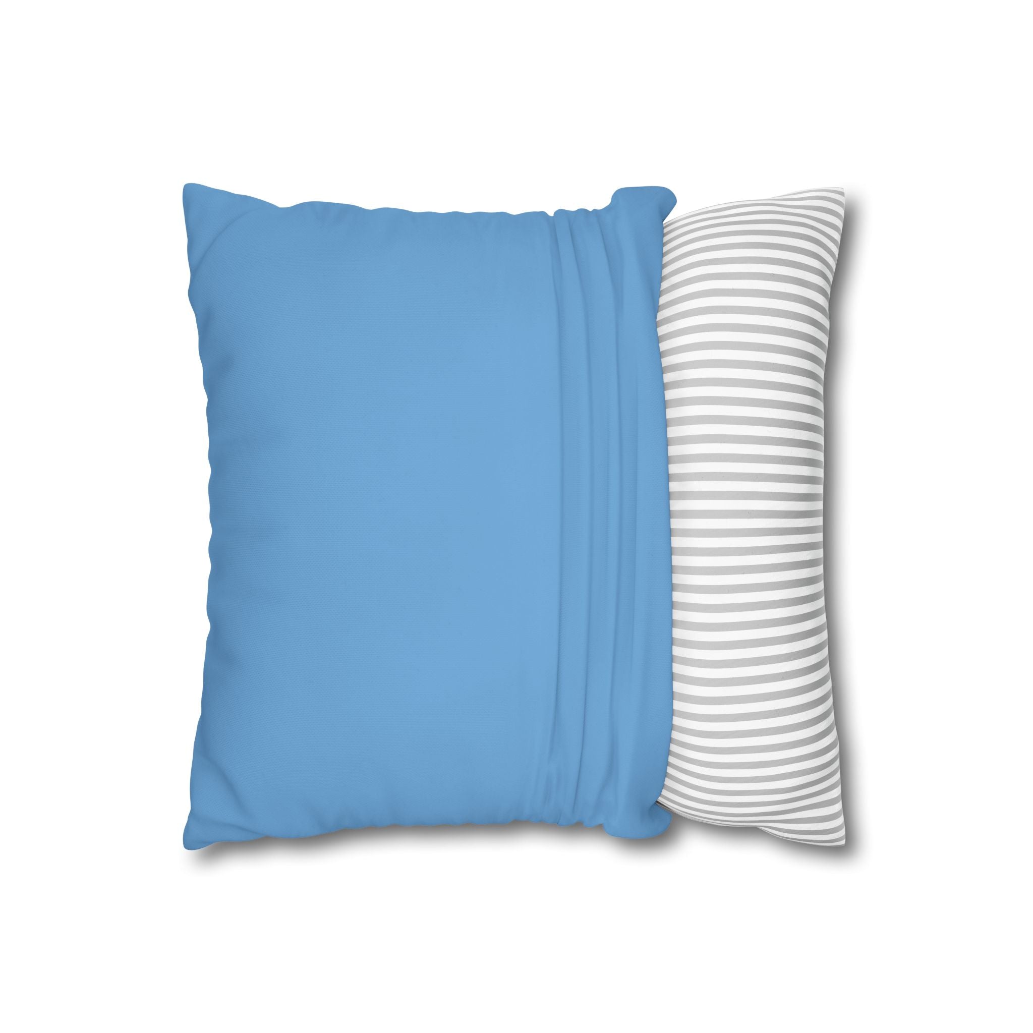Thow Pillowcase Blue Spiral Decorative Pillowcase — Coastal Sunburst Square Throw Pillow Cover