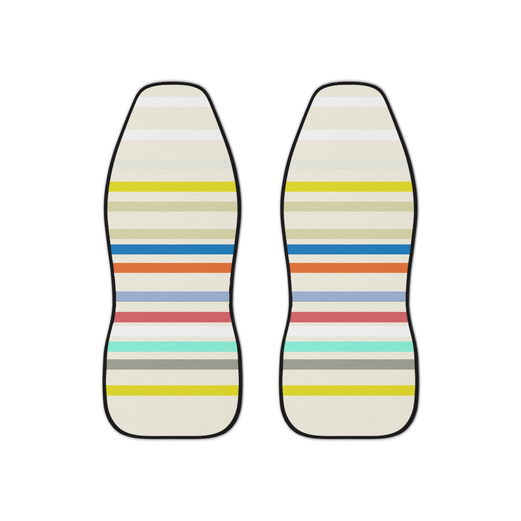 Car Seat Covers — Colorful Beachy Retro Stripe Protector