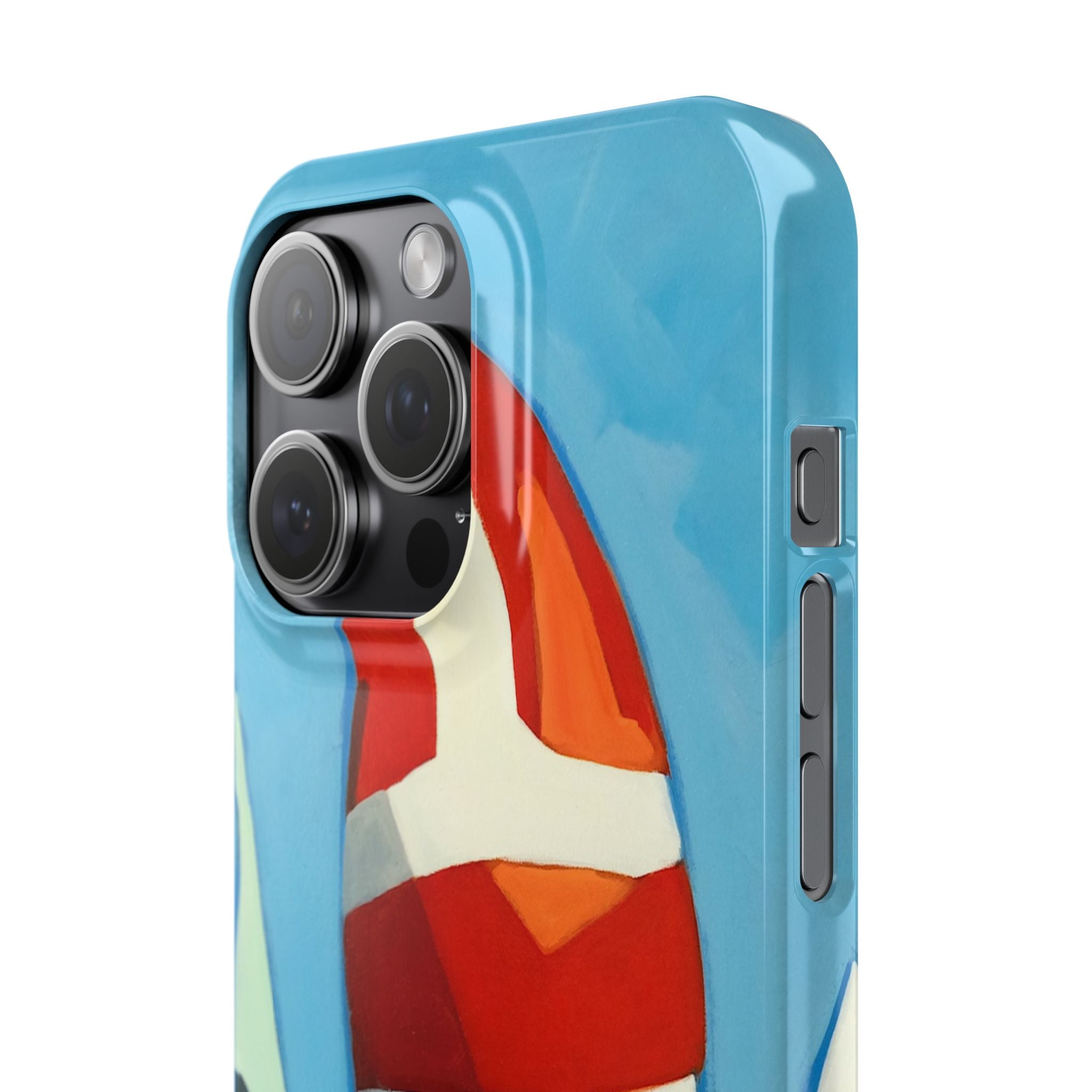 phone case lisa herrera art Sailboat Reflection Slim Case — Colorful Nautical Phone Case