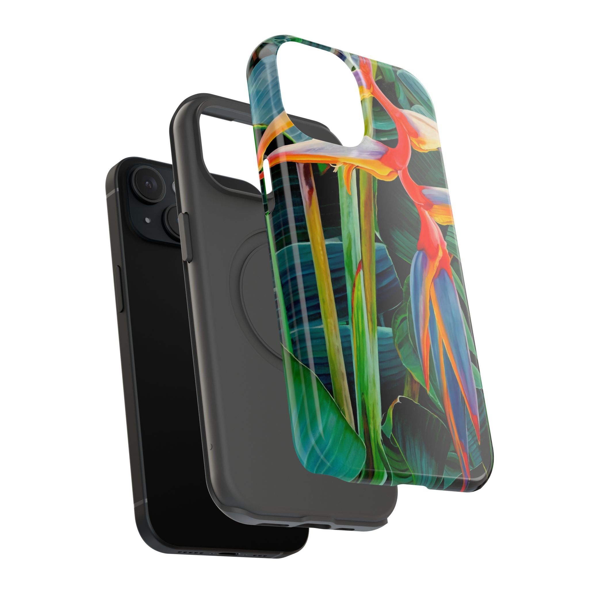 Phone Case Lisa Herrera art print Tropical Bird of Paradise e — Impact-Resistant Floral Design