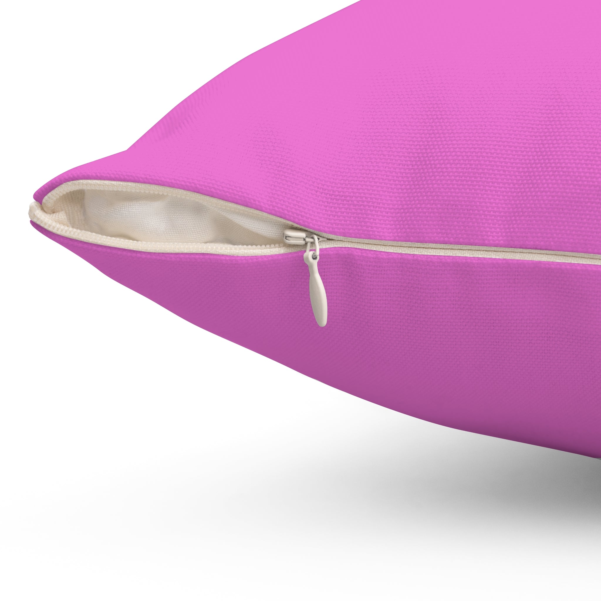 Throw Pillow Yellow Heart on Pink   - Decorative Cushion
