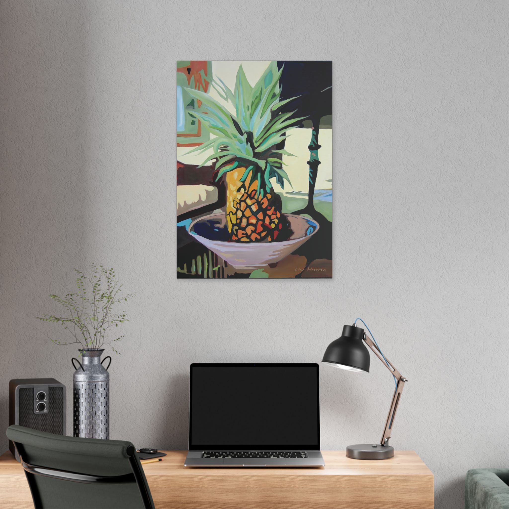Canvas Print Lisa Herrera Art Pineapple Still Life — Tropical  Wall Art