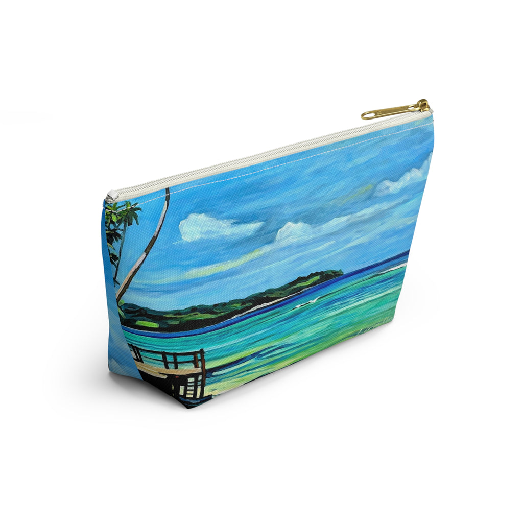 Accesory Pouch Lisa Herrera Art Tropical Beach — Palm Tree Cosmetic Bag