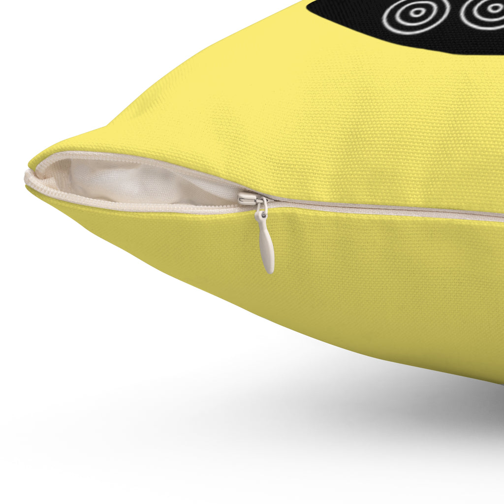 Throw Pillow Graphic Fish Pattern Decorative Pillow — yellow Nautical Throw Cushion
