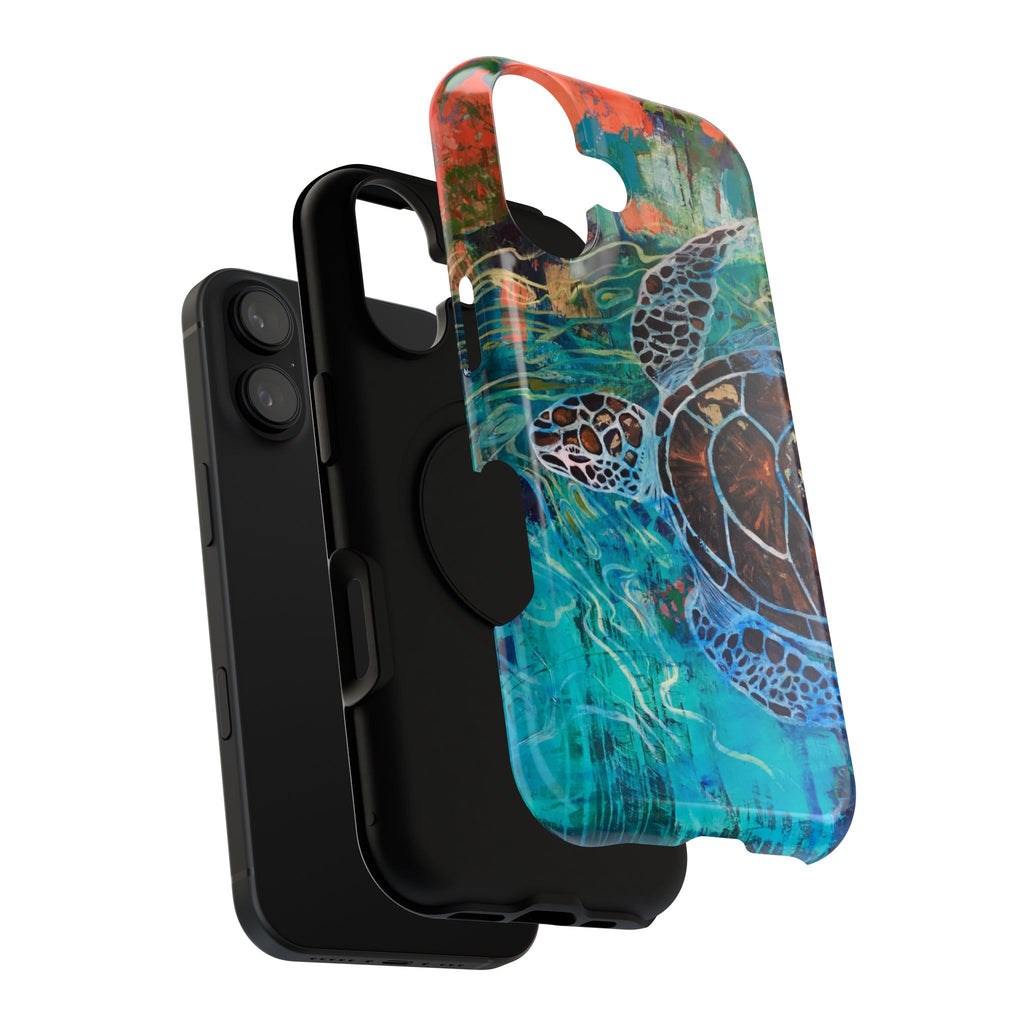 Phone Case Lisa Herrera art print Sea Turtle  — Protective Impact-Resistant Ocean Design