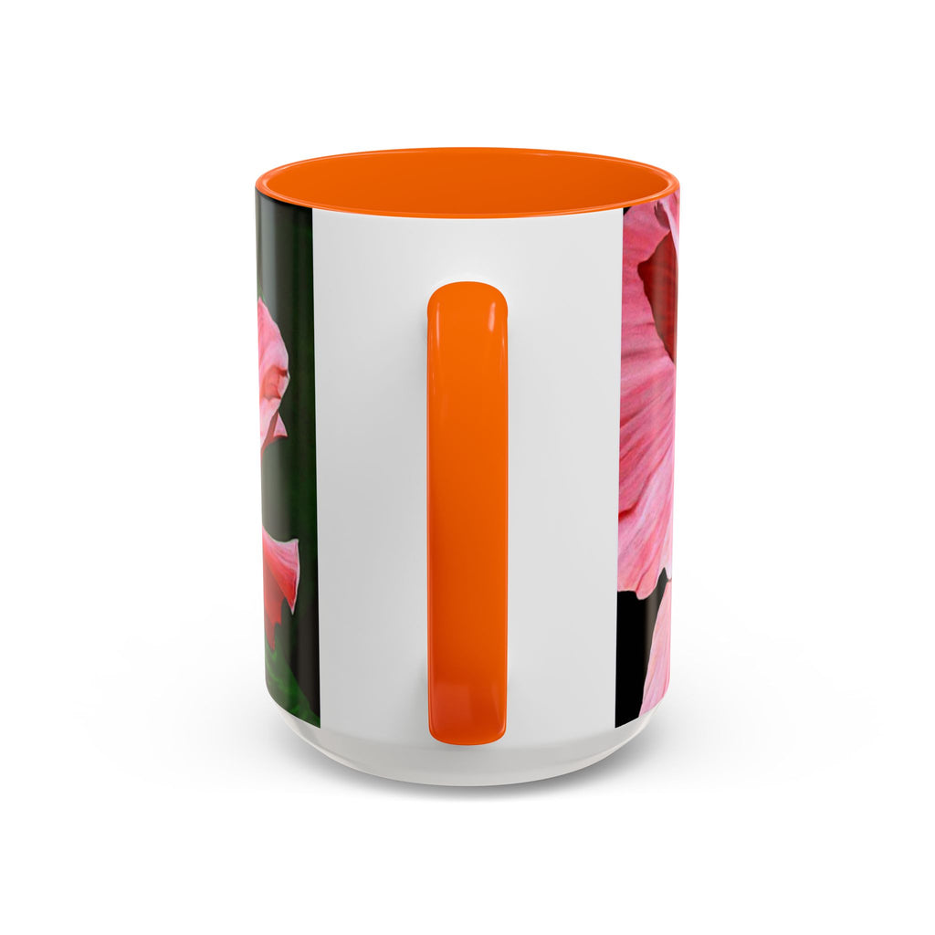Coffee Mug Pink Hibiscus Painting (11, 15oz)