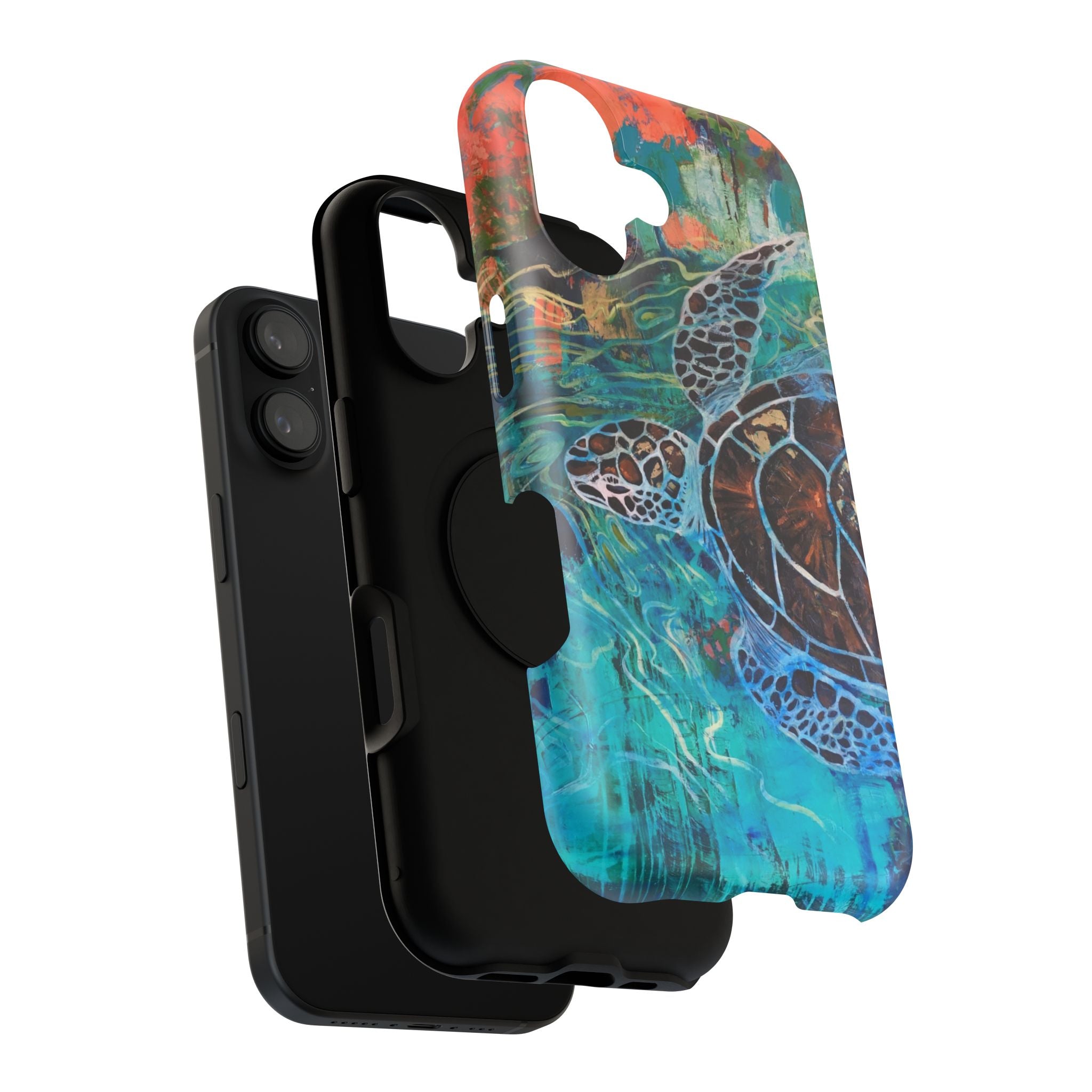 Phone Case Lisa Herrera art print Sea Turtle  — Protective Impact-Resistant Ocean Design