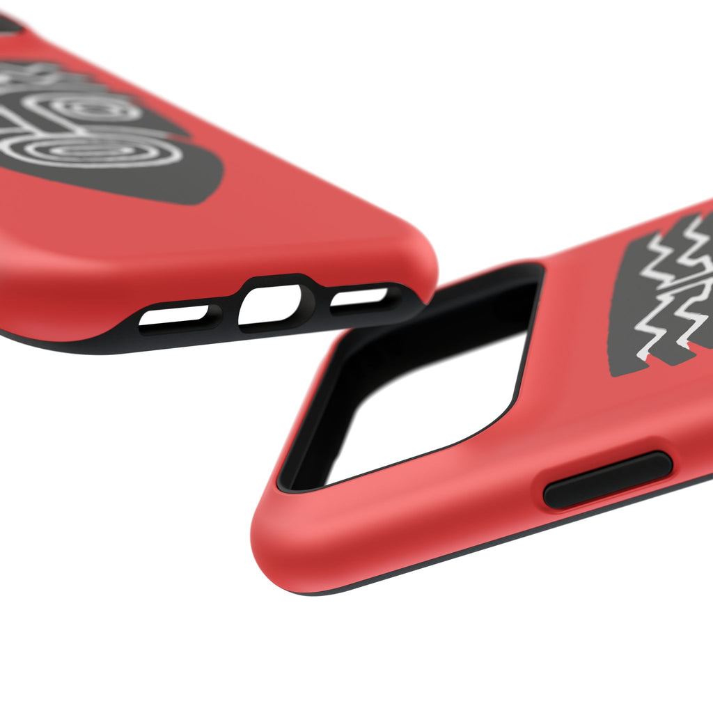 Phone Case Tiki Mask Impact-Resistant Phone Case — Bold Red Protective Cover