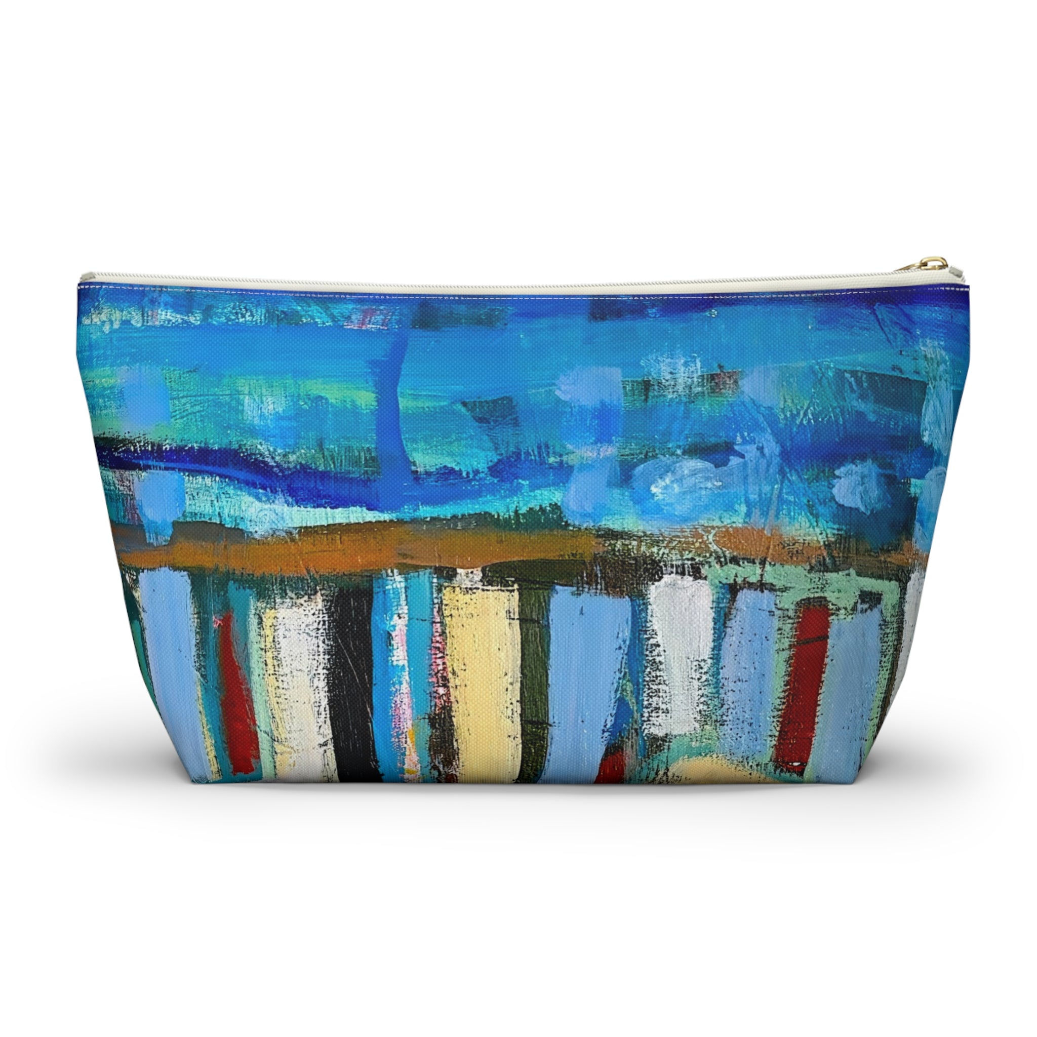 Bag Accessory Pouch Lisa Herrera art print— Colorful Coastal Canvas Makeup Bag