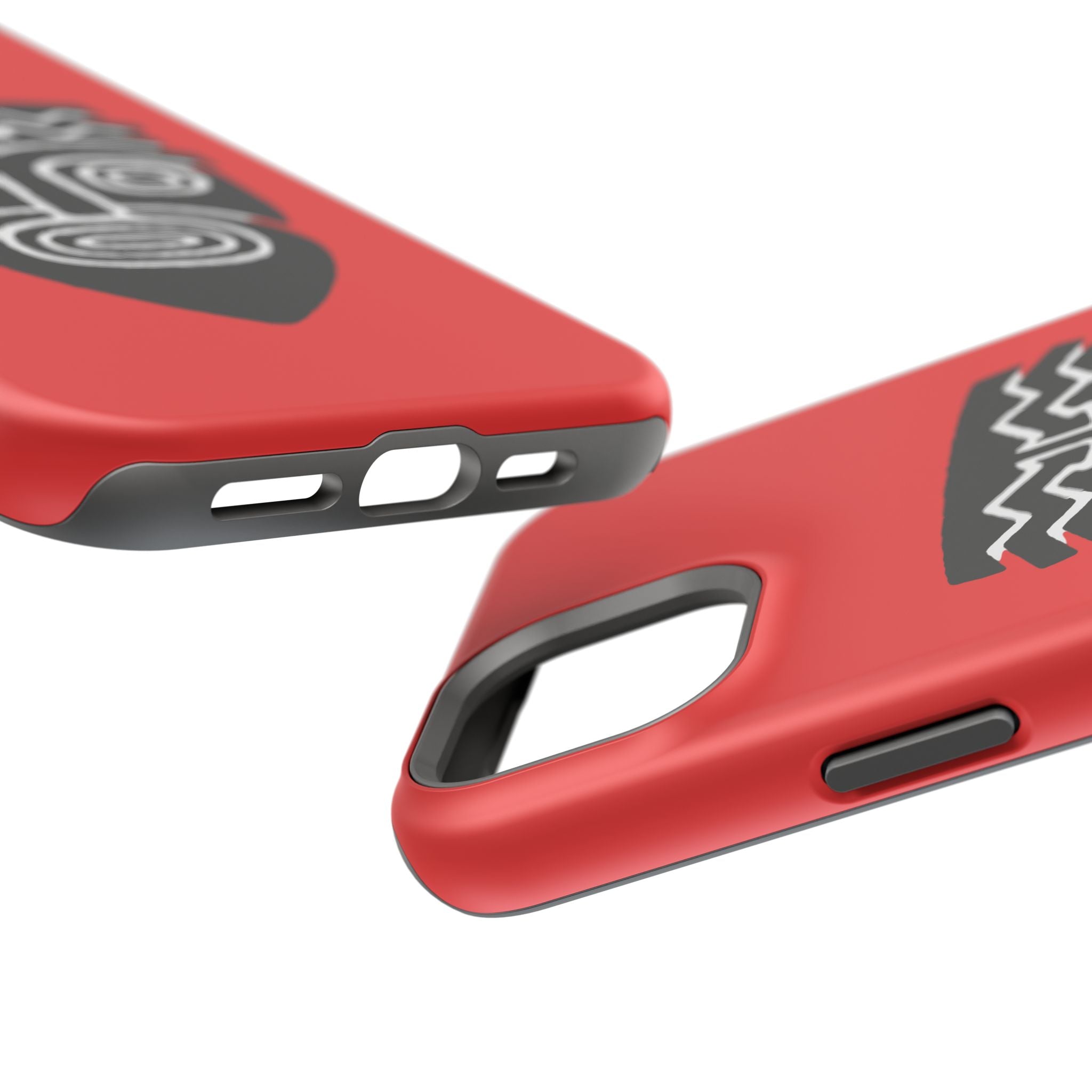 Phone Case Tiki Mask Impact-Resistant Phone Case — Bold Red Protective Cover