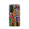 Phone Case lisa herrera art Abstract Colorburst Impact-Resistant Phone Case — Vibrant Modern Art Design