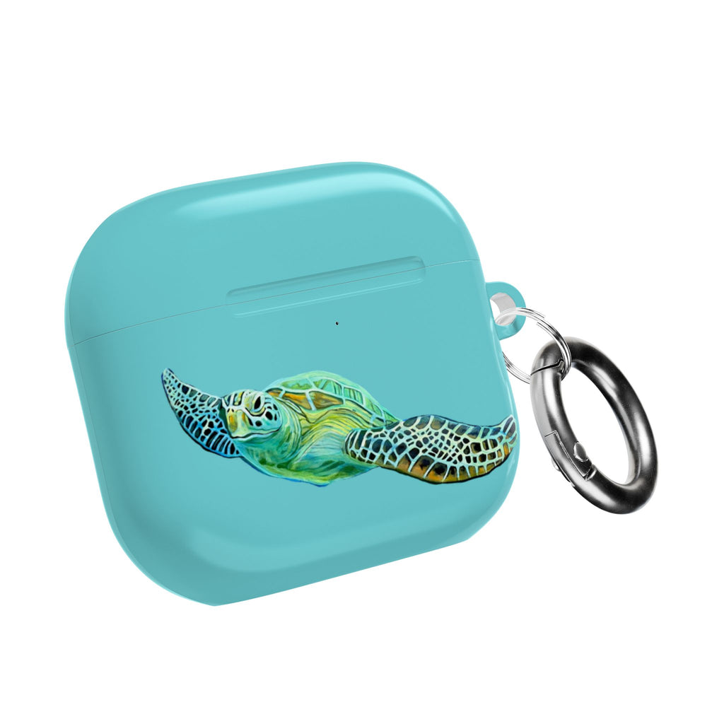 Air Pods Lisa Herrera print Sea Turtle AirPod Case — Waterproof Ocean Wildlife Protective Cover