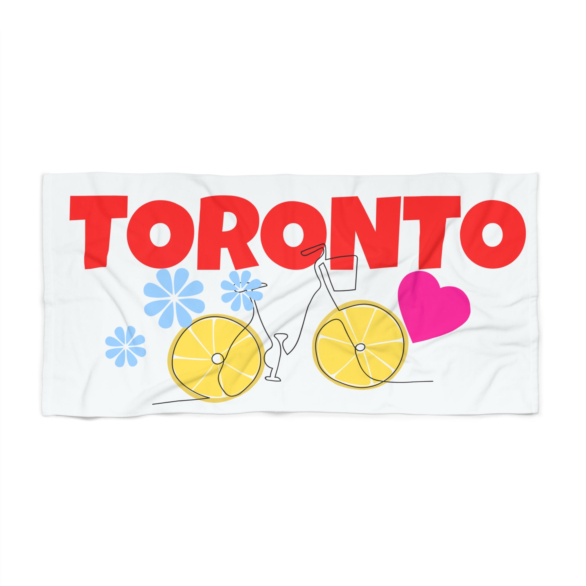 Toronto Beach Towel – The Beach Toronto Design with Bike