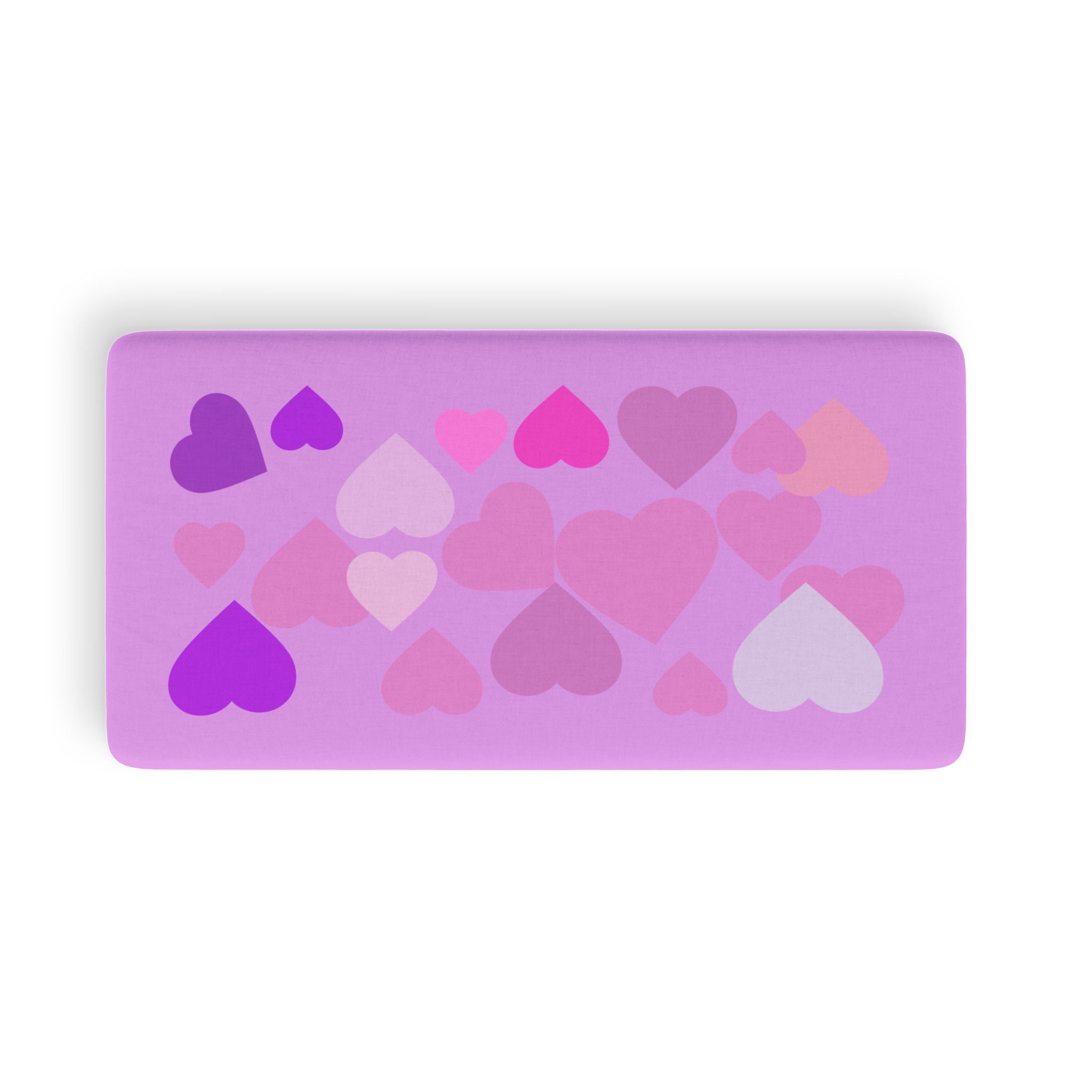 Fitted Sheet Hearts– Pink Hearts Graphic Bedding