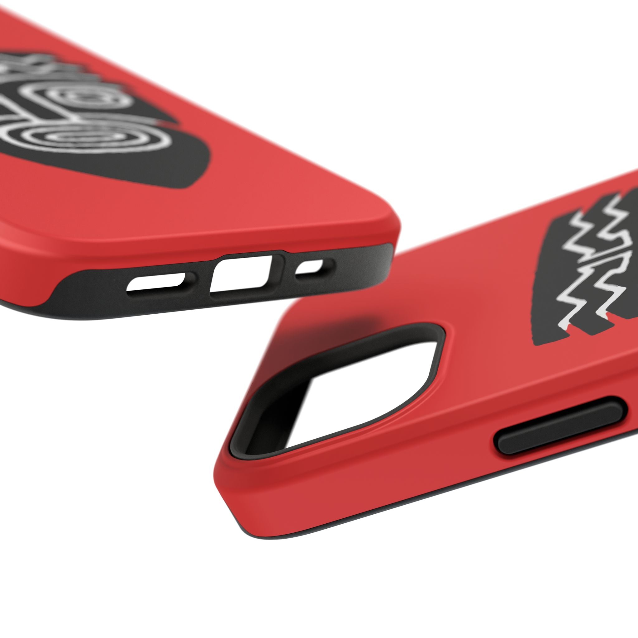 Phone Case Tiki Mask Impact-Resistant Phone Case — Bold Red Protective Cover