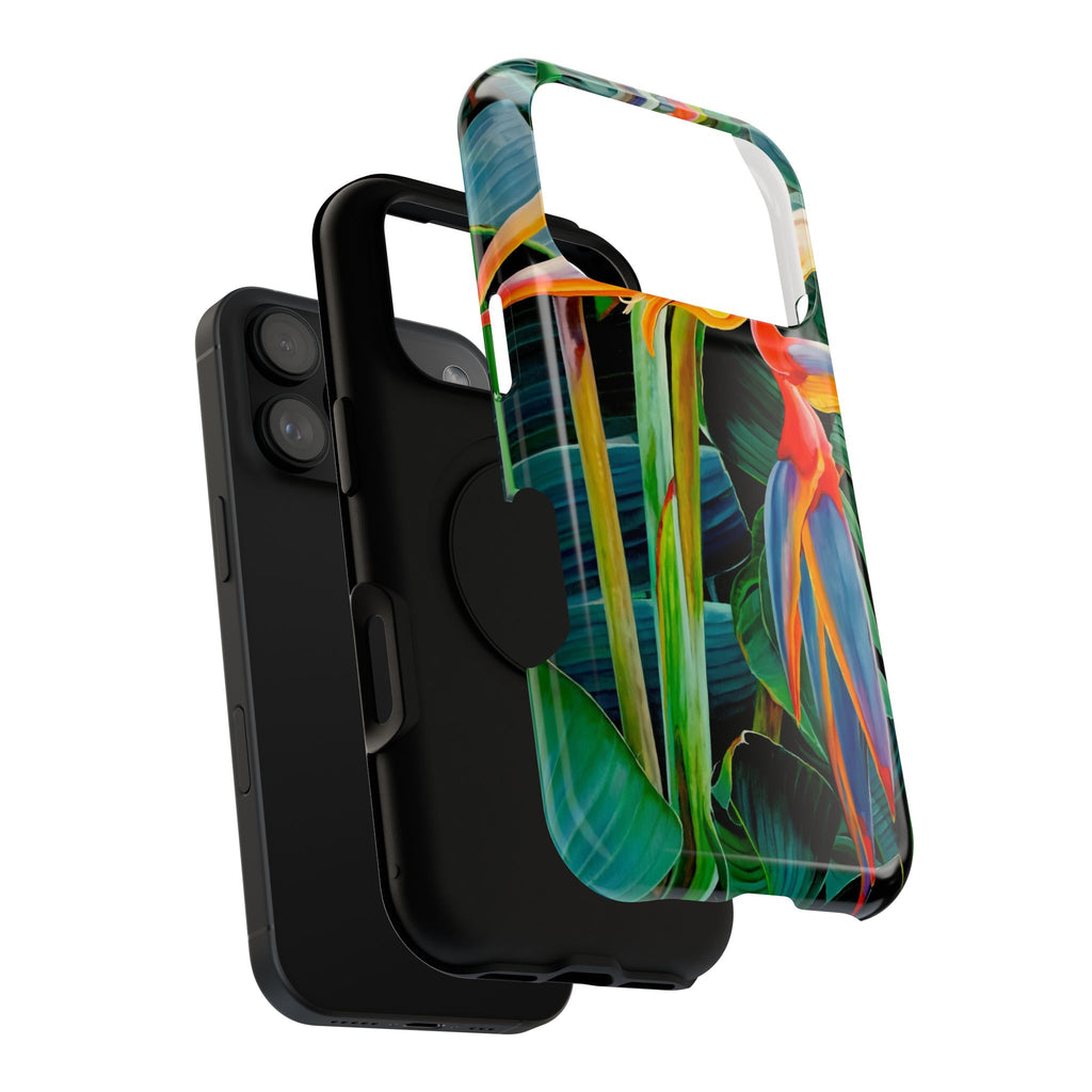 Phone Case Lisa Herrera art print Tropical Bird of Paradise e — Impact-Resistant Floral Design