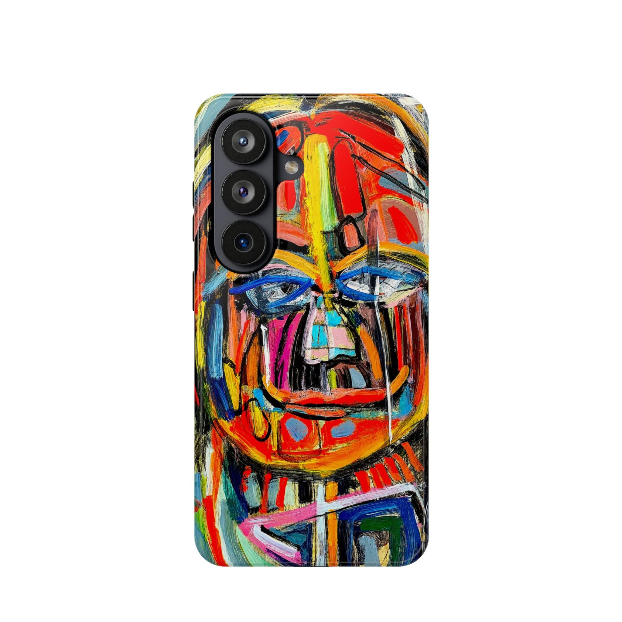 Phone Case — Abstract Colorful Tribal Face Impact-Resistant Case